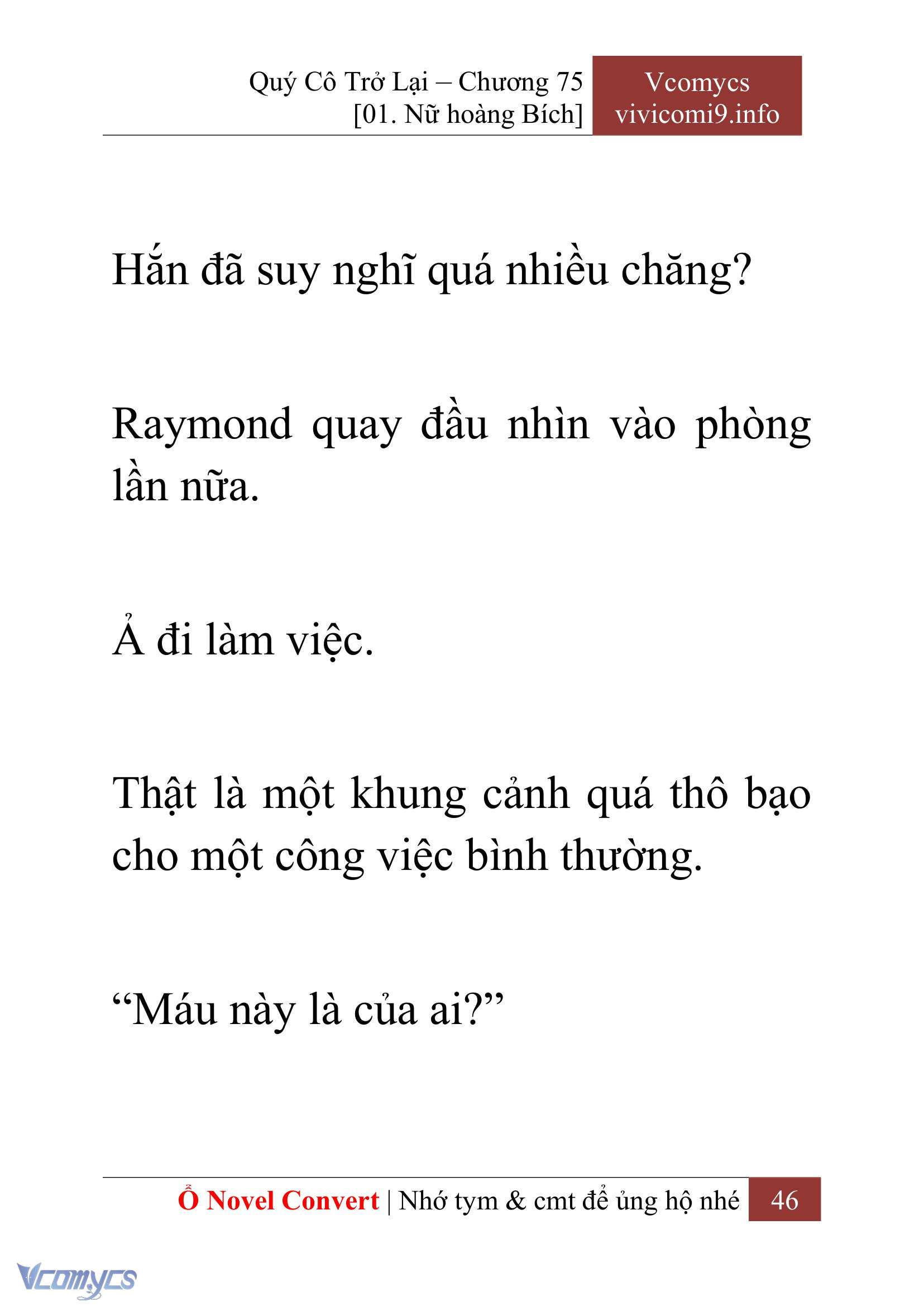 [Novel] Quý Cô Trở Lại Chap 75 - Trang 2