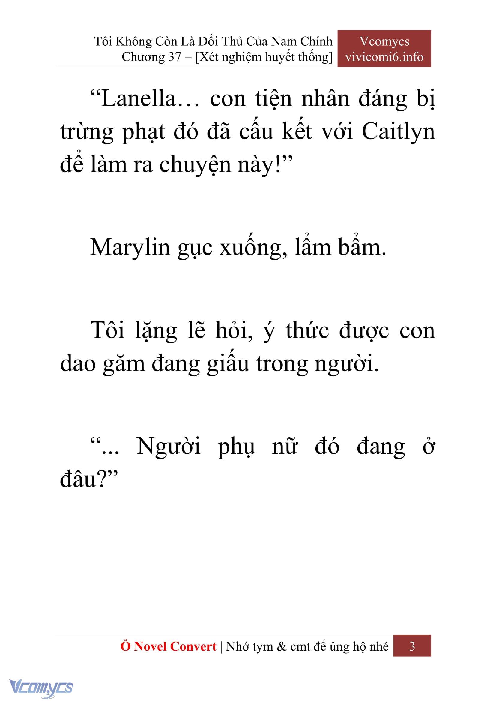 [Novel] Tôi Không Còn Là Đối Thủ Của Nam Chính Chap 37 - Trang 2
