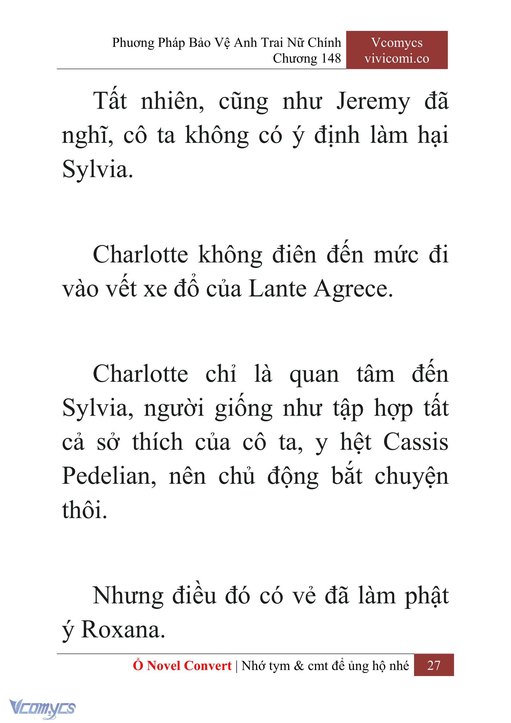 [Novel] Phương Pháp Bảo Vệ Anh Trai Nữ Chính Chap 148 - Next Chap 149