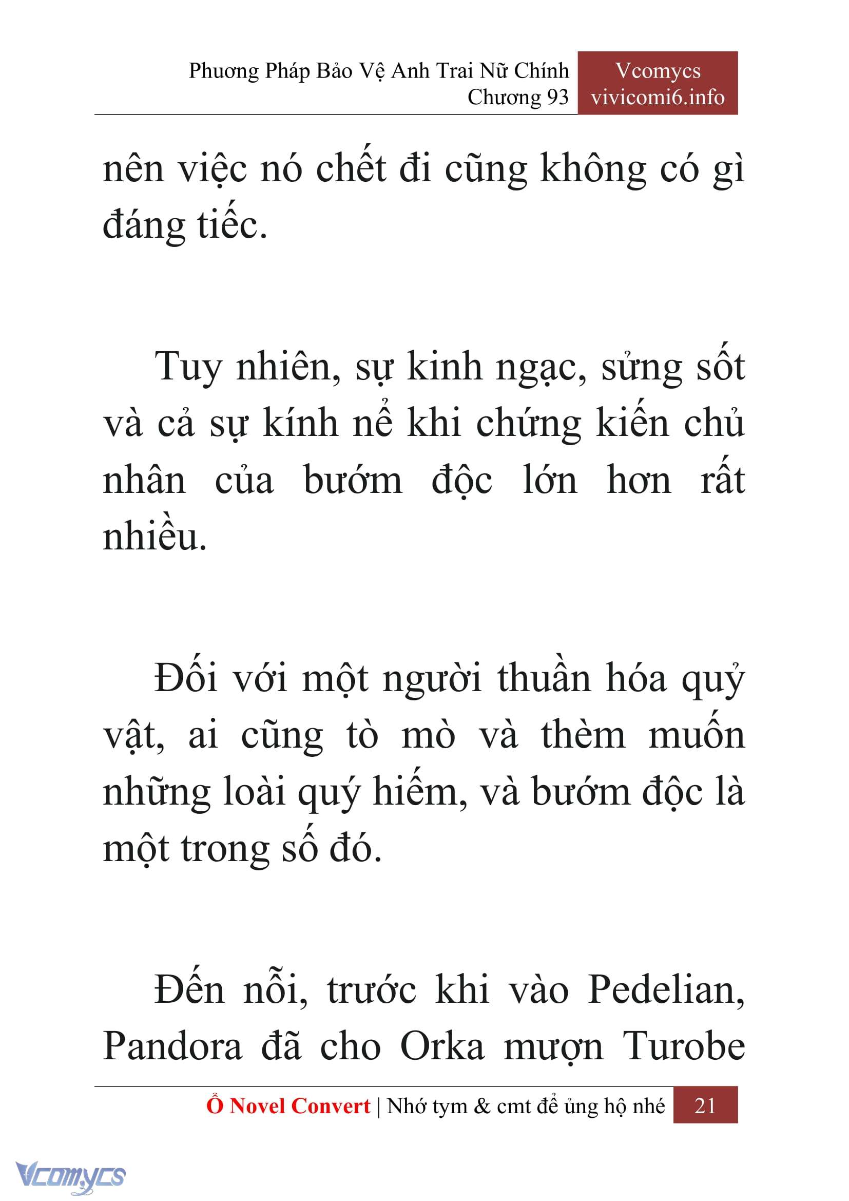[Novel] Phương Pháp Bảo Vệ Anh Trai Nữ Chính Chap 93 - Trang 2