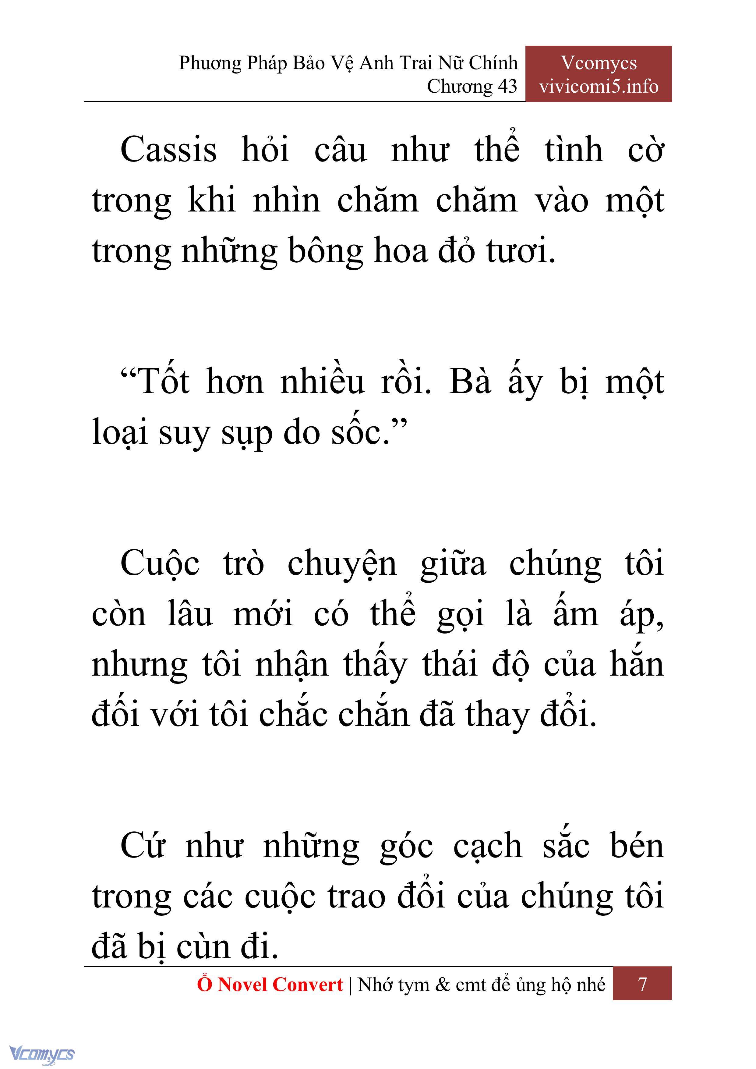 [Novel] Phương Pháp Bảo Vệ Anh Trai Nữ Chính Chap 43 - Trang 2