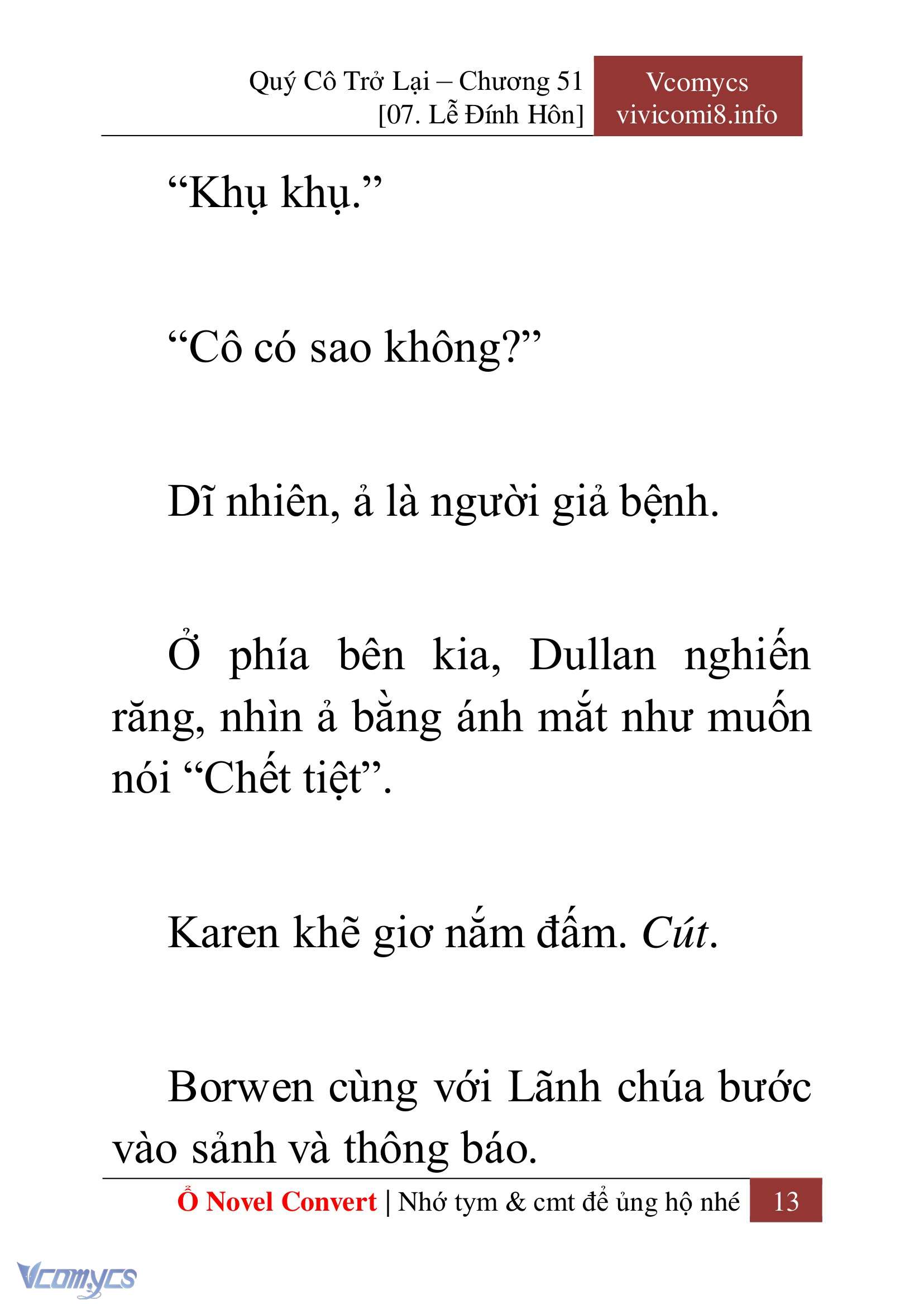 [Novel] Quý Cô Trở Lại Chap 51 - Trang 2