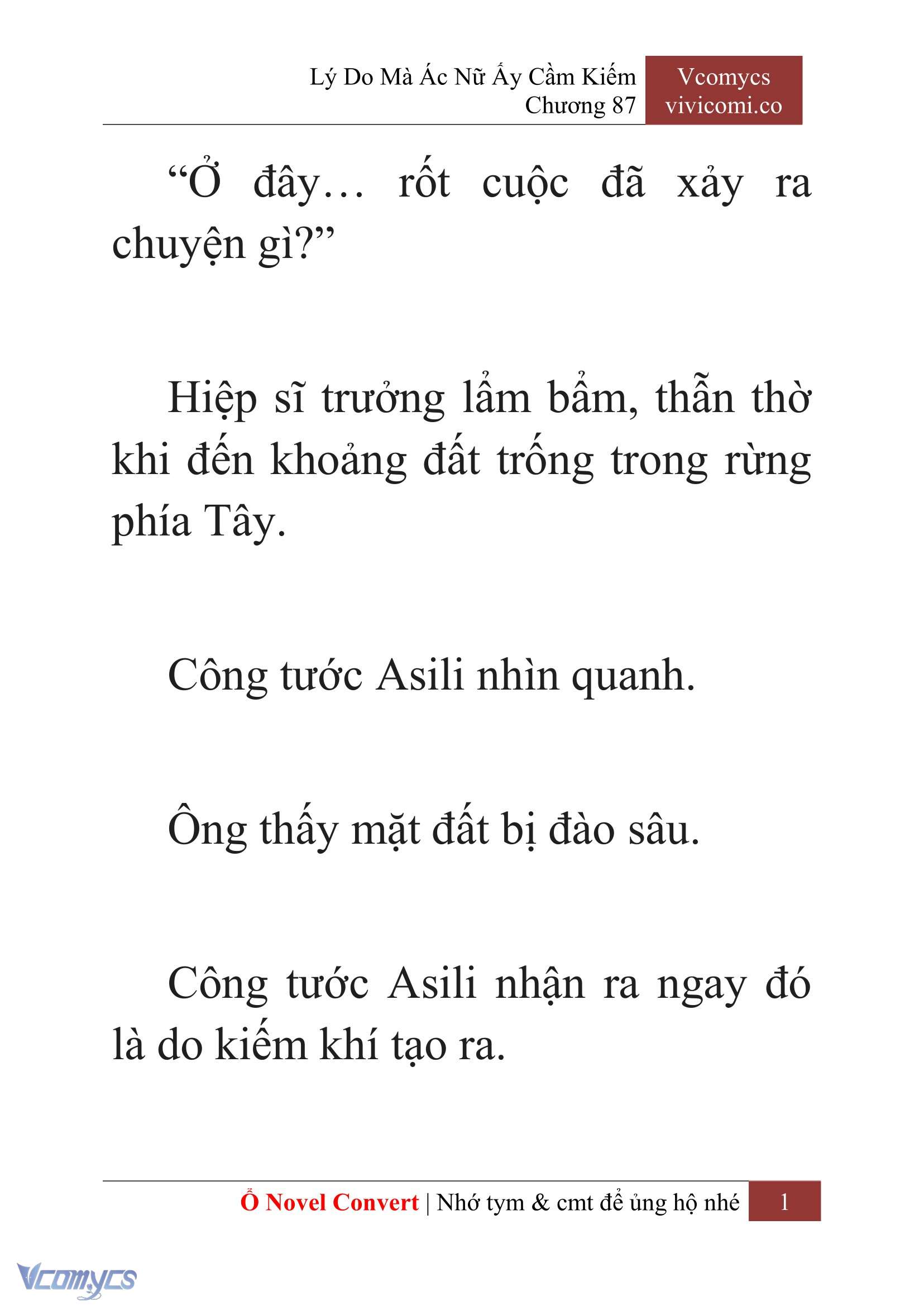 [Novel] Lý Do Mà Ác Nữ Ấy Cầm Kiếm Chap 87 - Trang 2