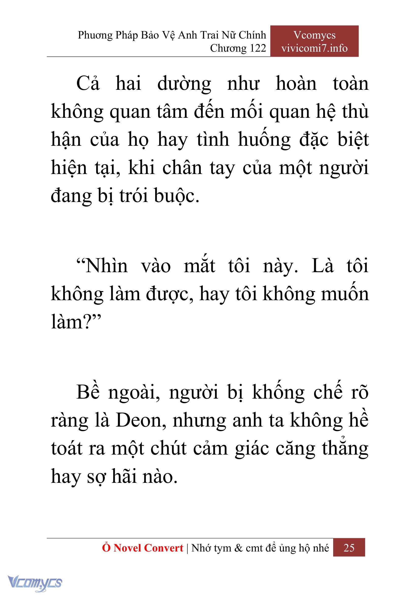 [Novel] Phương Pháp Bảo Vệ Anh Trai Nữ Chính Chap 122 - Trang 2