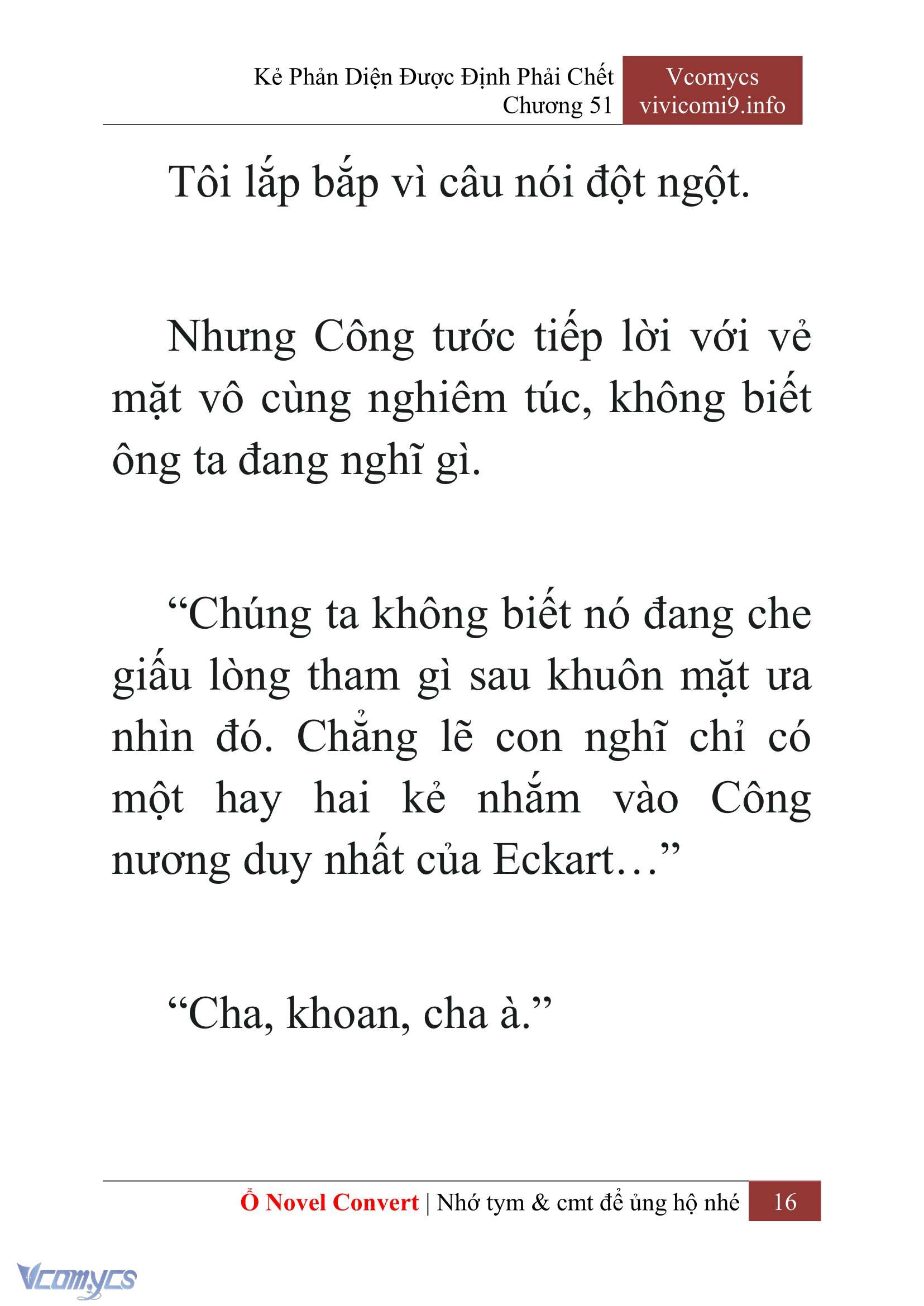 [Novel] Kẻ Phản Diện Được Định Phải Chết Chap 51 - Trang 2