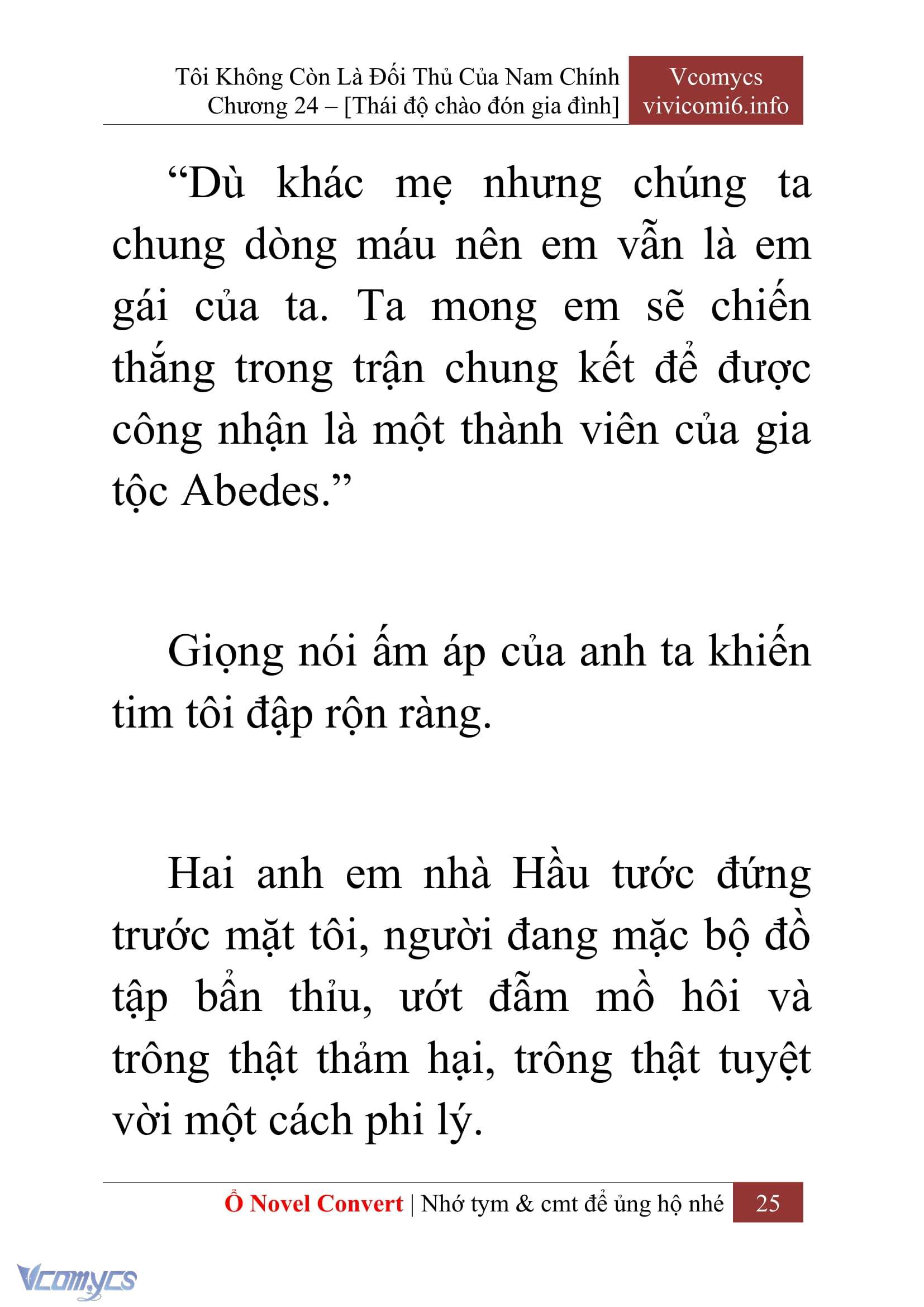 [Novel] Tôi Không Còn Là Đối Thủ Của Nam Chính Chap 24 - Trang 2