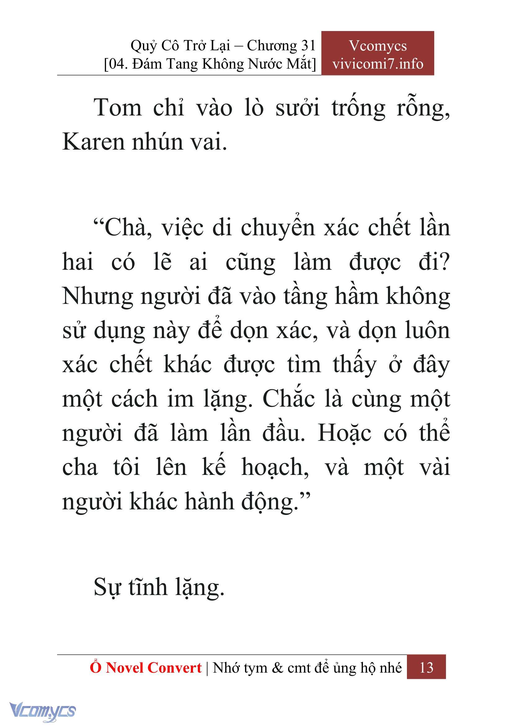 [Novel] Quý Cô Trở Lại Chap 31 - Trang 2