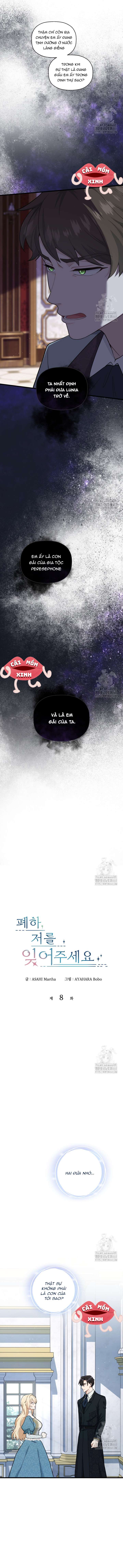 Bệ Hạ, Xin Hãy Quên Tôi Đi Chap 8 - Next Chap 9