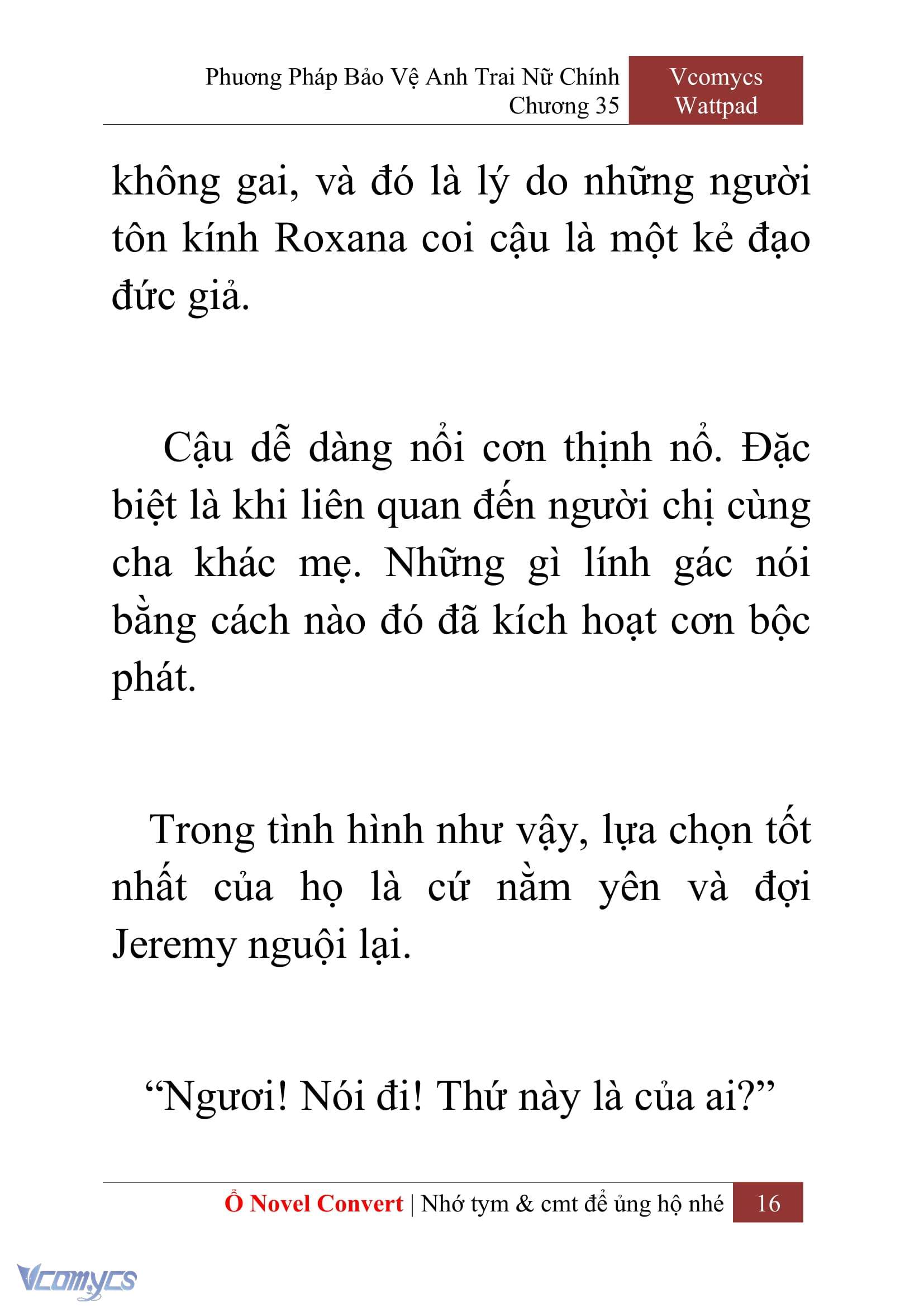 [Novel] Phương Pháp Bảo Vệ Anh Trai Nữ Chính Chap 35 - Trang 2