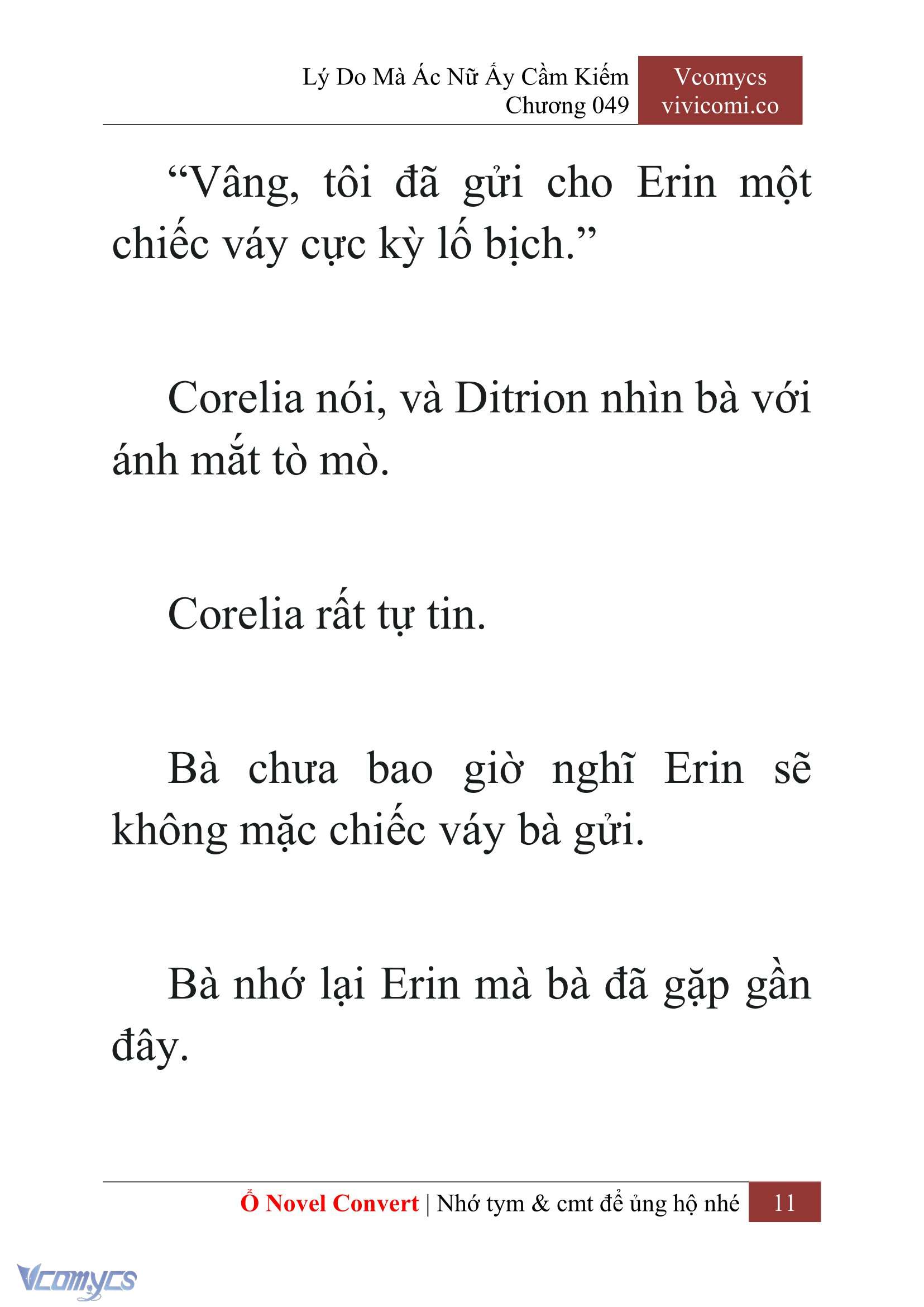 [Novel] Lý Do Mà Ác Nữ Ấy Cầm Kiếm Chap 49 - Next Chap 50