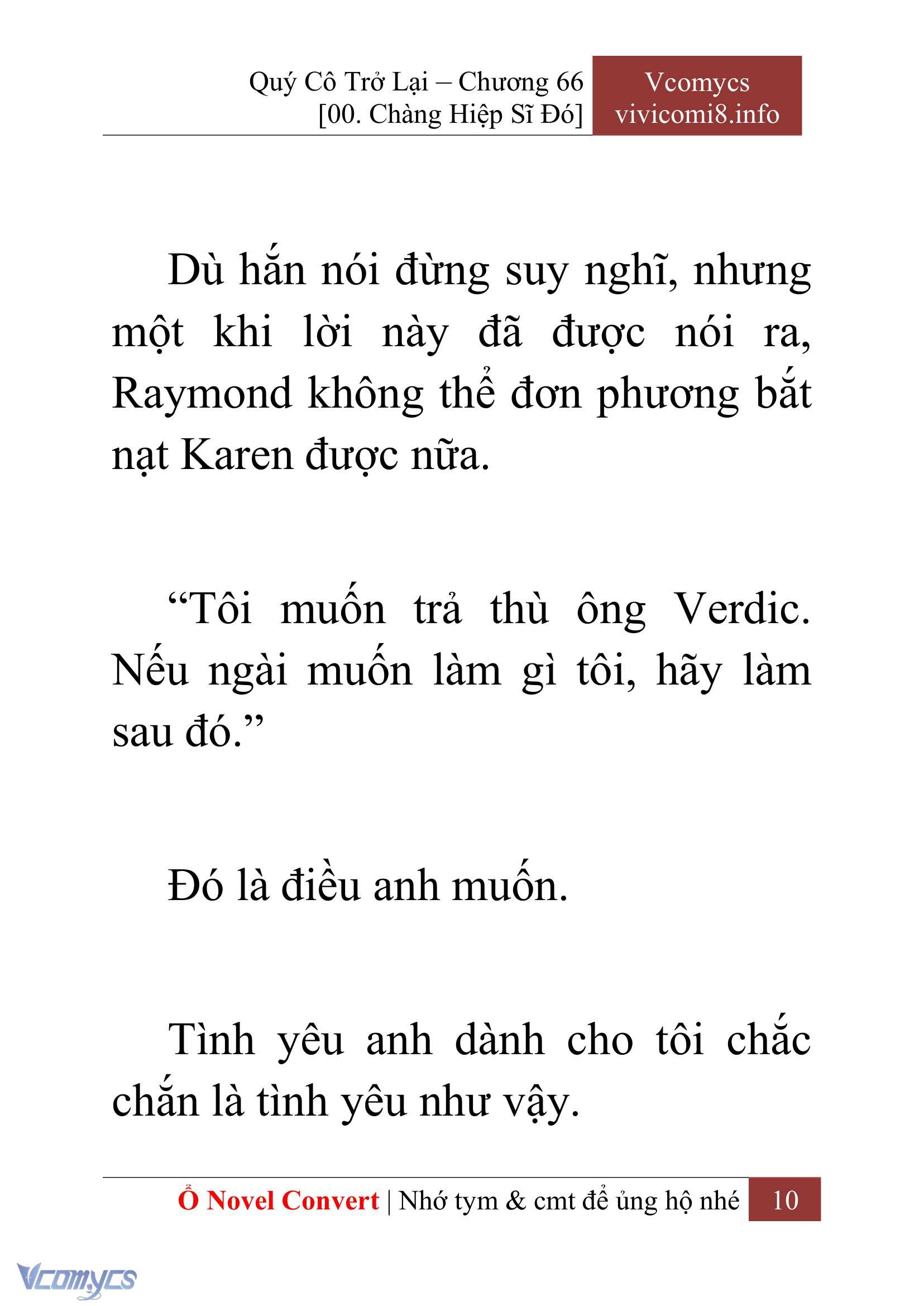 [Novel] Quý Cô Trở Lại Chap 66 - Trang 2