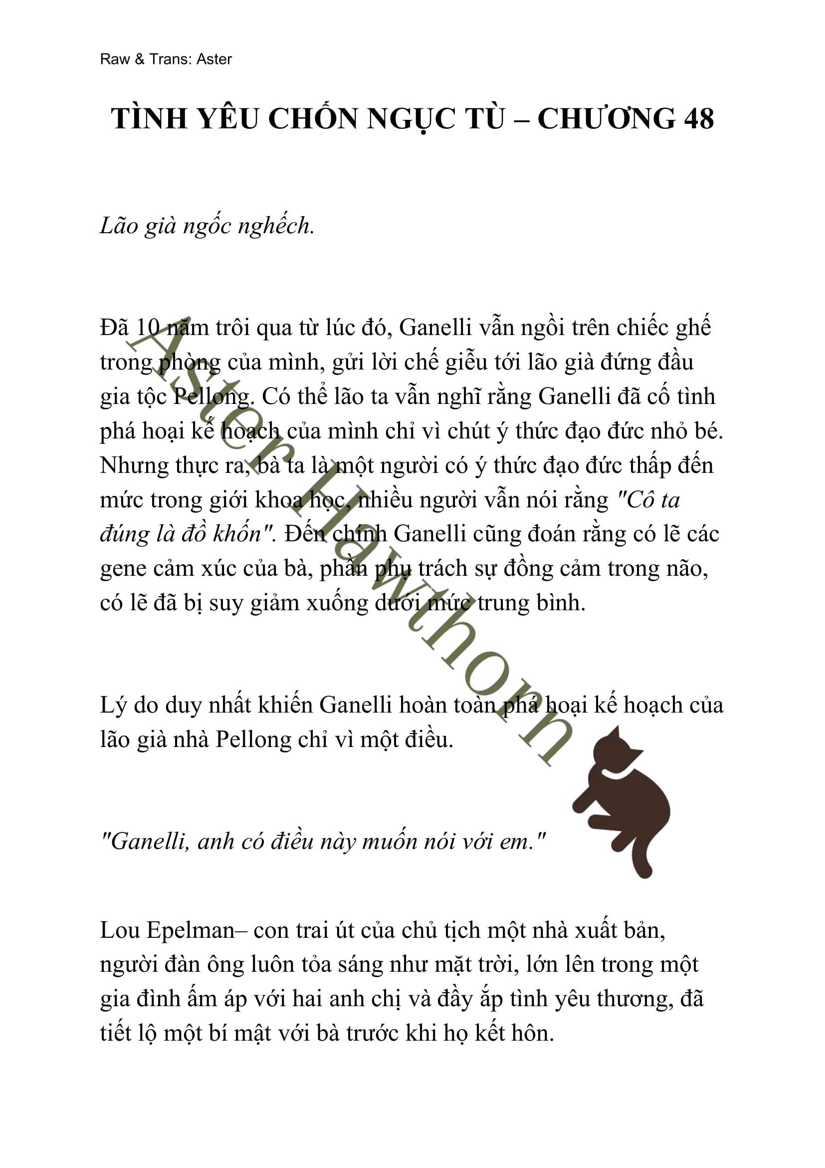 [NOVEL] Tình Yêu Chốn Ngục Tù Chap 48 - Trang 2