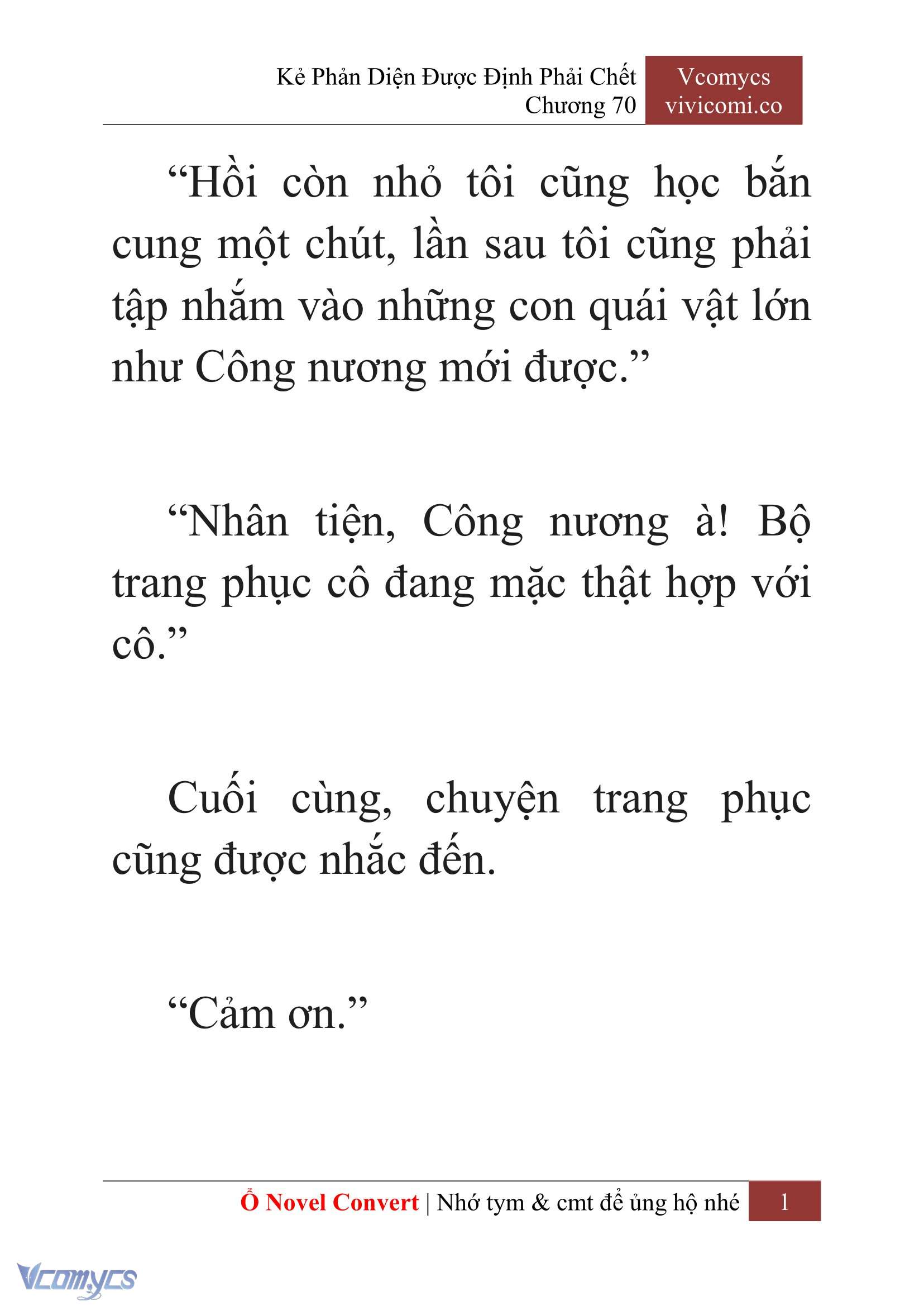 [Novel] Kẻ Phản Diện Được Định Phải Chết Chap 70 - Trang 2
