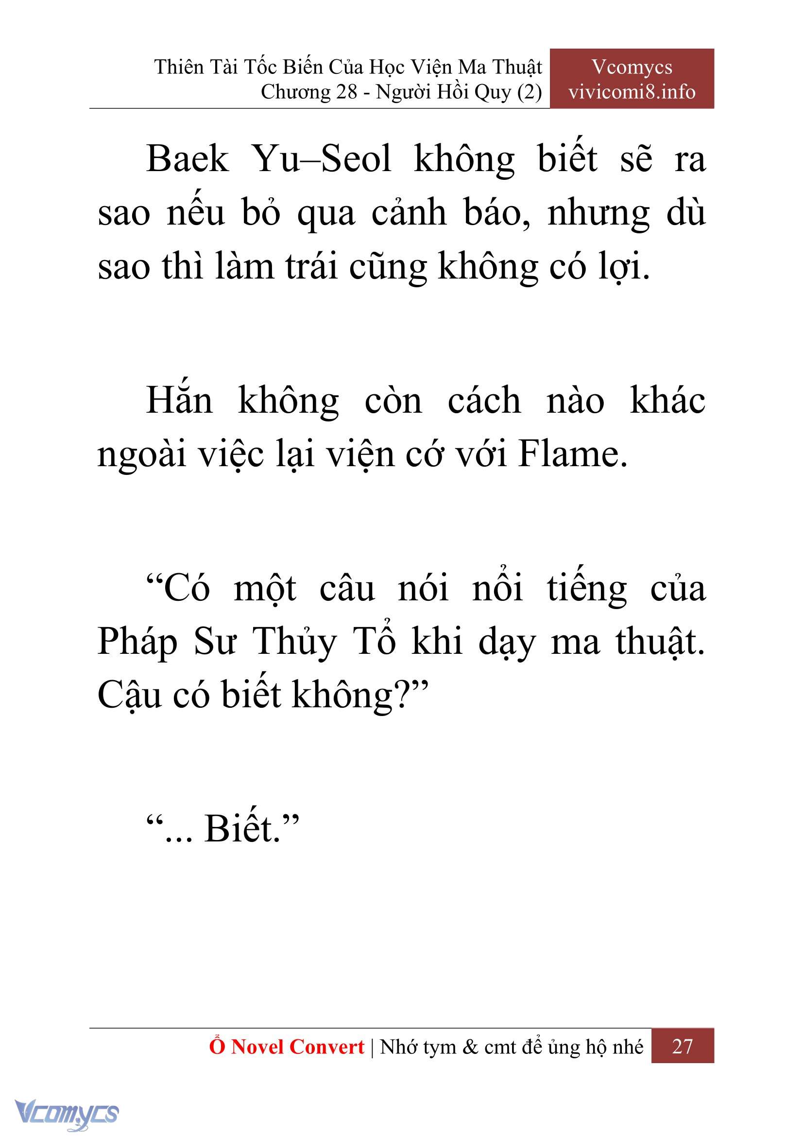 [Novel] Thiên Tài Tốc Biến Của Học Viện Ma Thuật Chap 28 - Trang 2