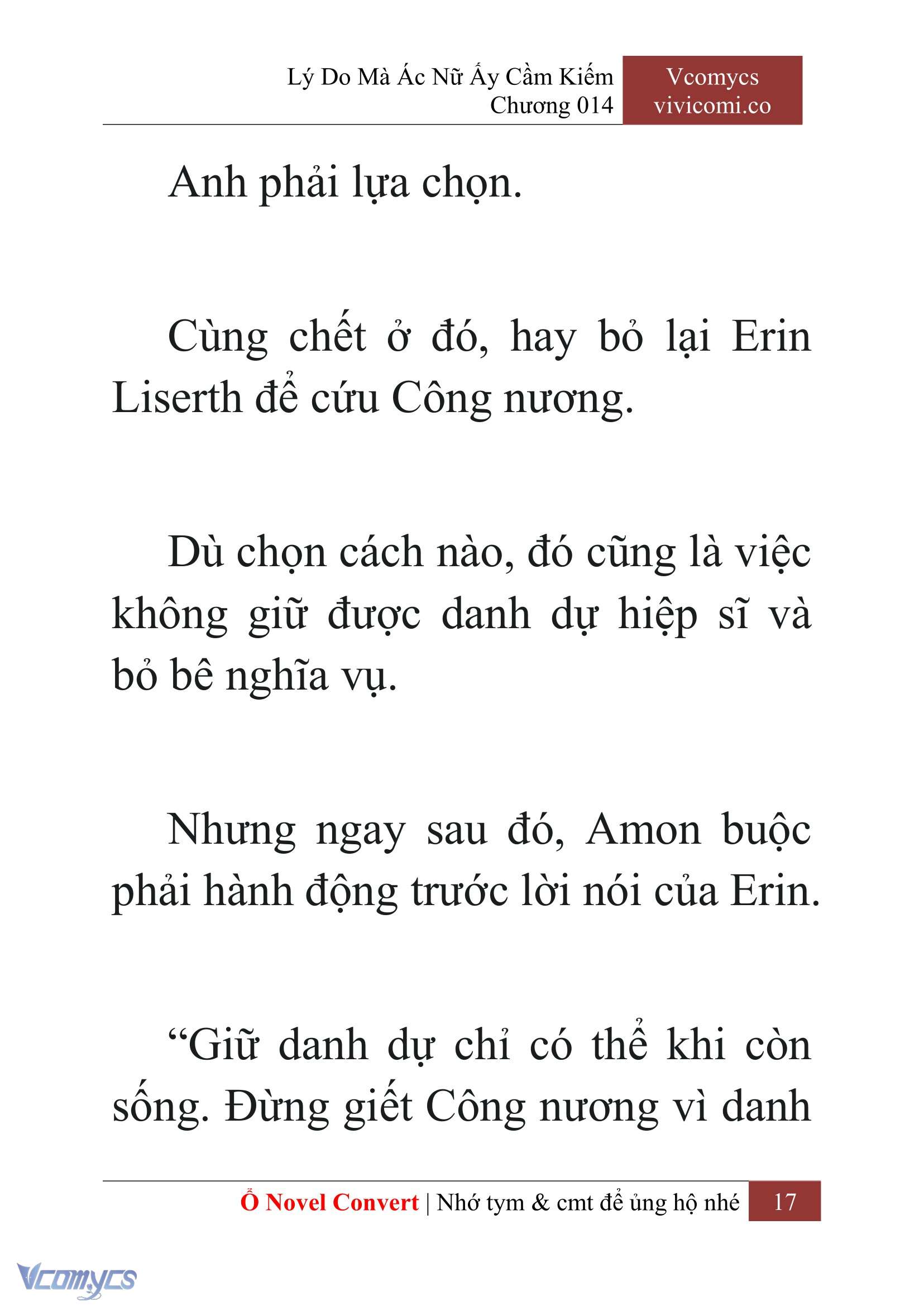 [Novel] Lý Do Mà Ác Nữ Ấy Cầm Kiếm Chap 14 - Trang 2