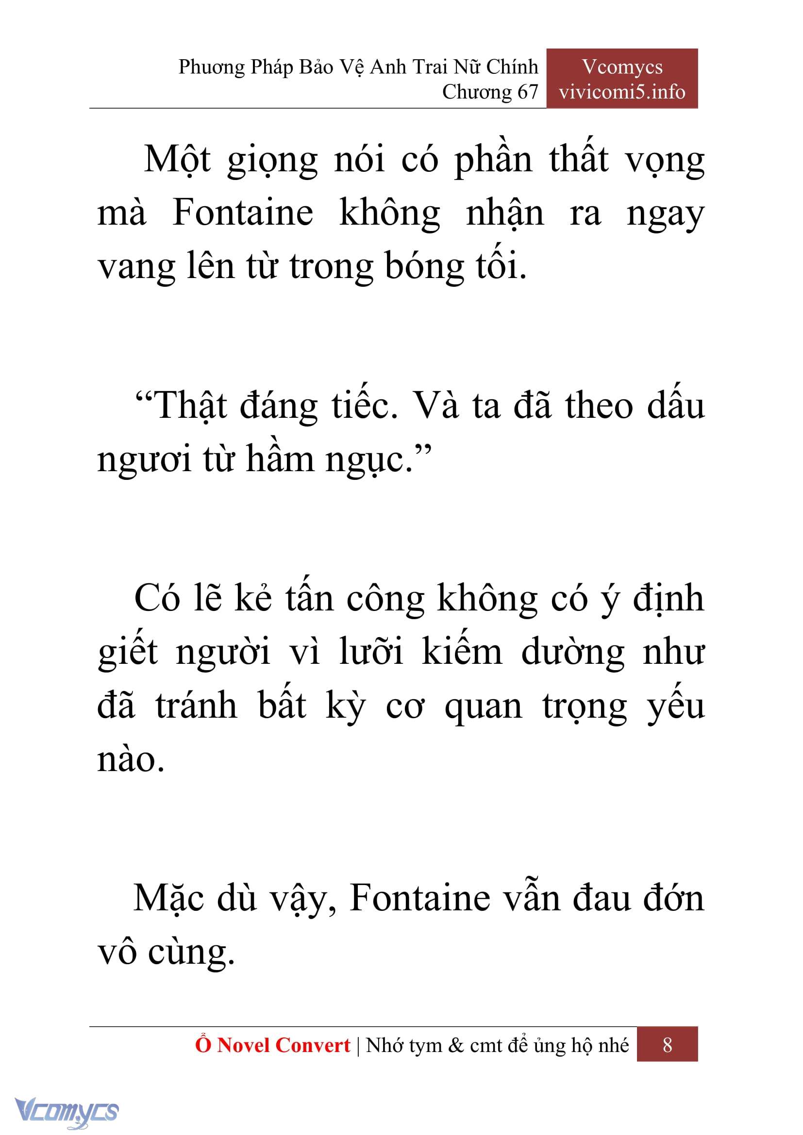 [Novel] Phương Pháp Bảo Vệ Anh Trai Nữ Chính Chap 67 - Trang 2