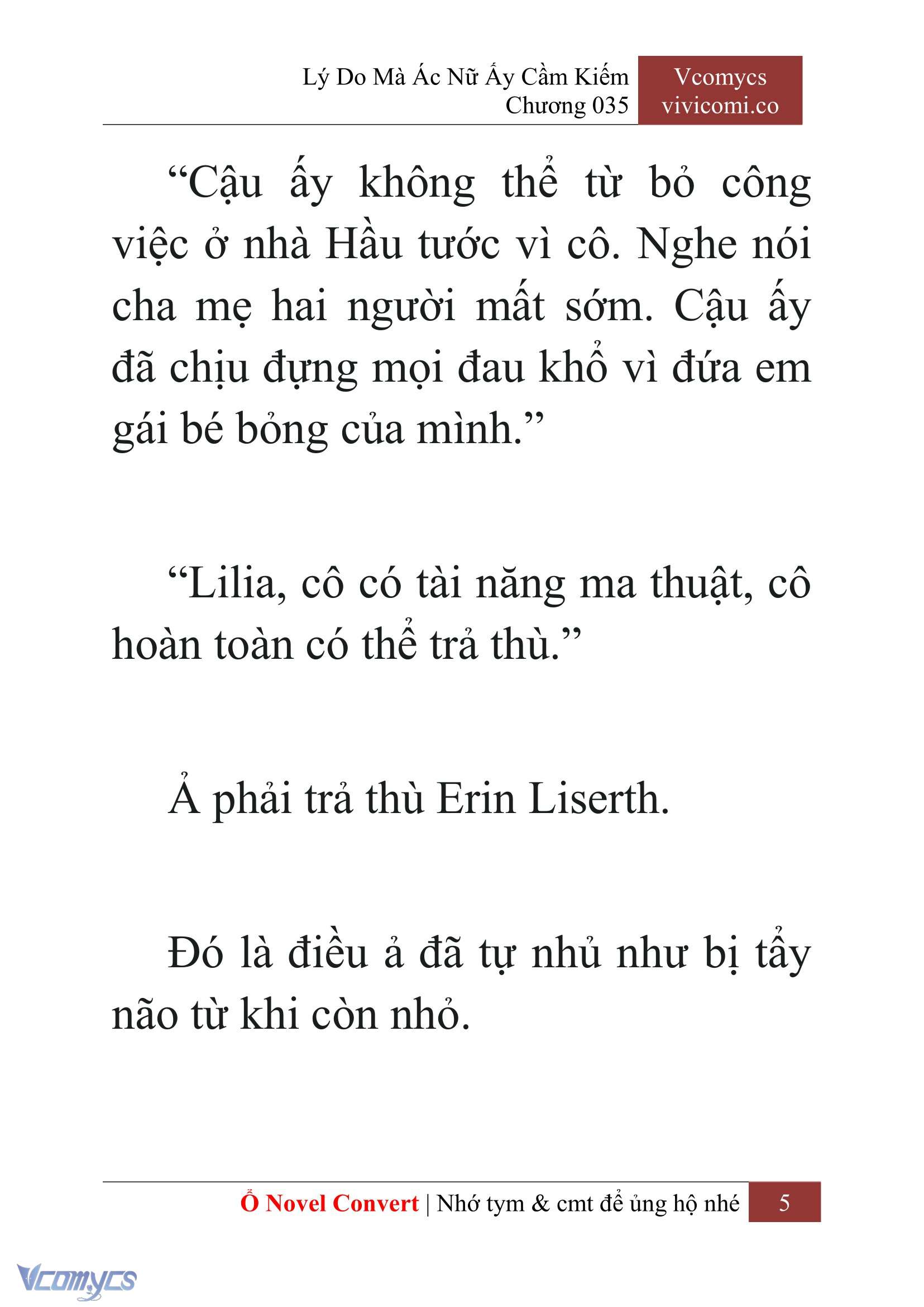 [Novel] Lý Do Mà Ác Nữ Ấy Cầm Kiếm Chap 35 - Next Chap 36