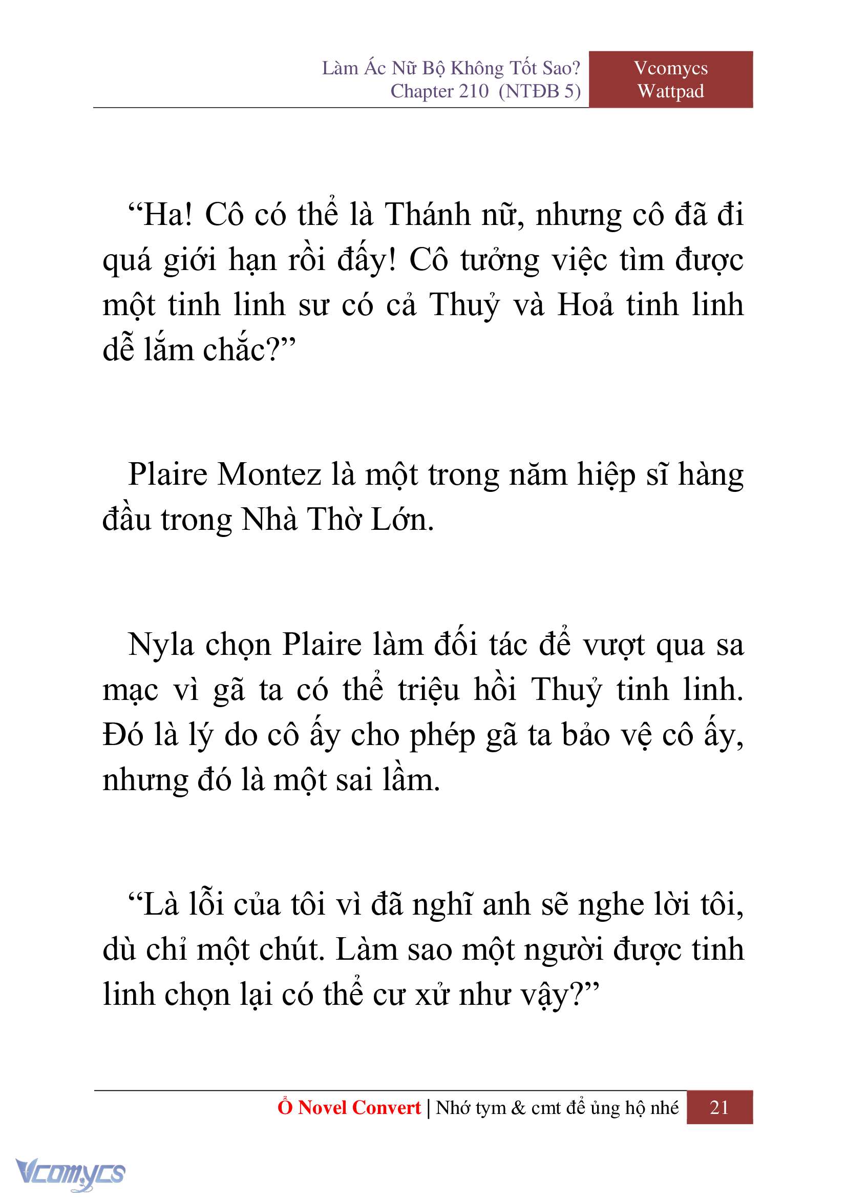 [Novel] Làm Ác Nữ Bộ Không Tốt Sao? Chap 210 - Trang 2
