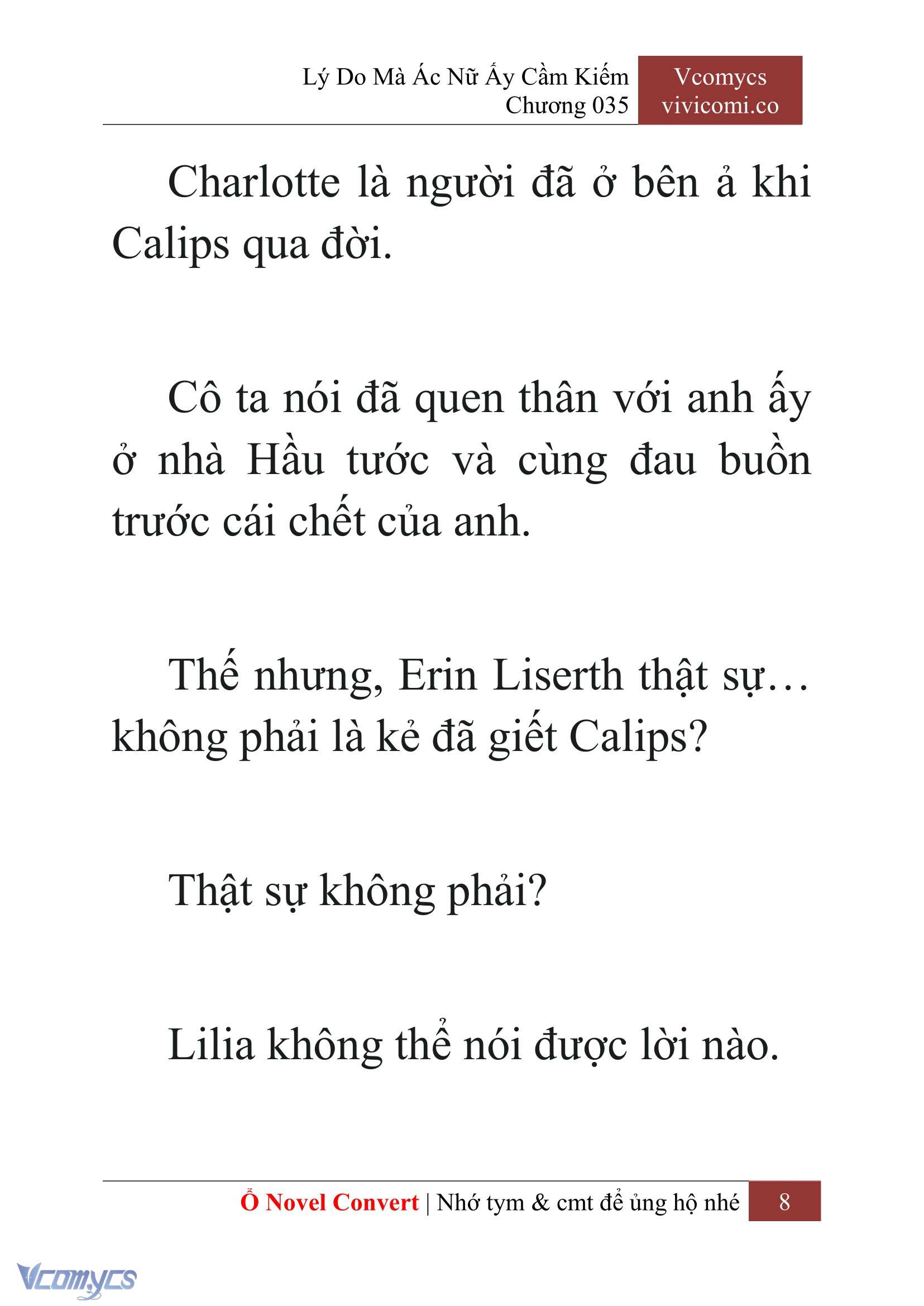 [Novel] Lý Do Mà Ác Nữ Ấy Cầm Kiếm Chap 35 - Next Chap 36