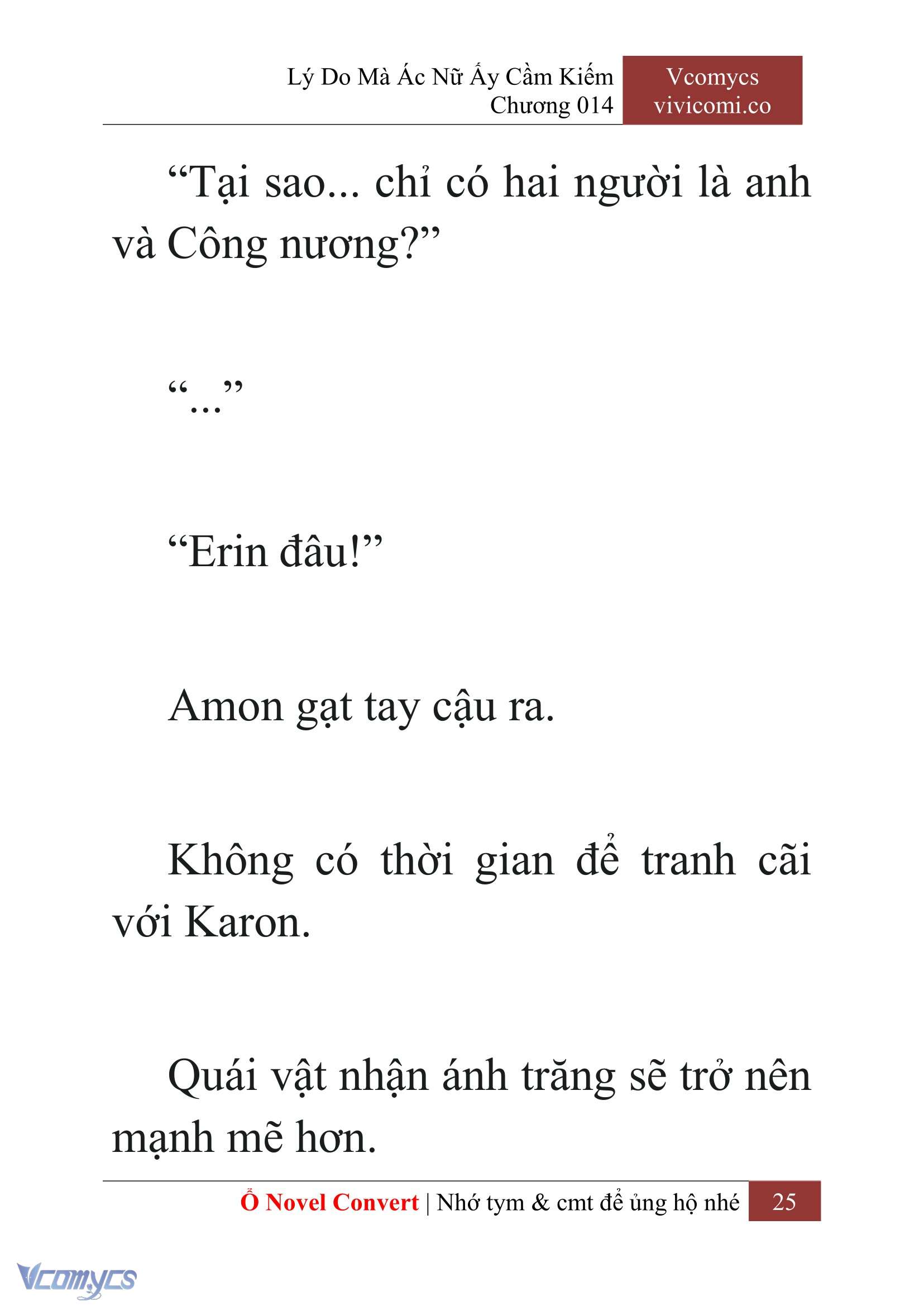 [Novel] Lý Do Mà Ác Nữ Ấy Cầm Kiếm Chap 14 - Trang 2