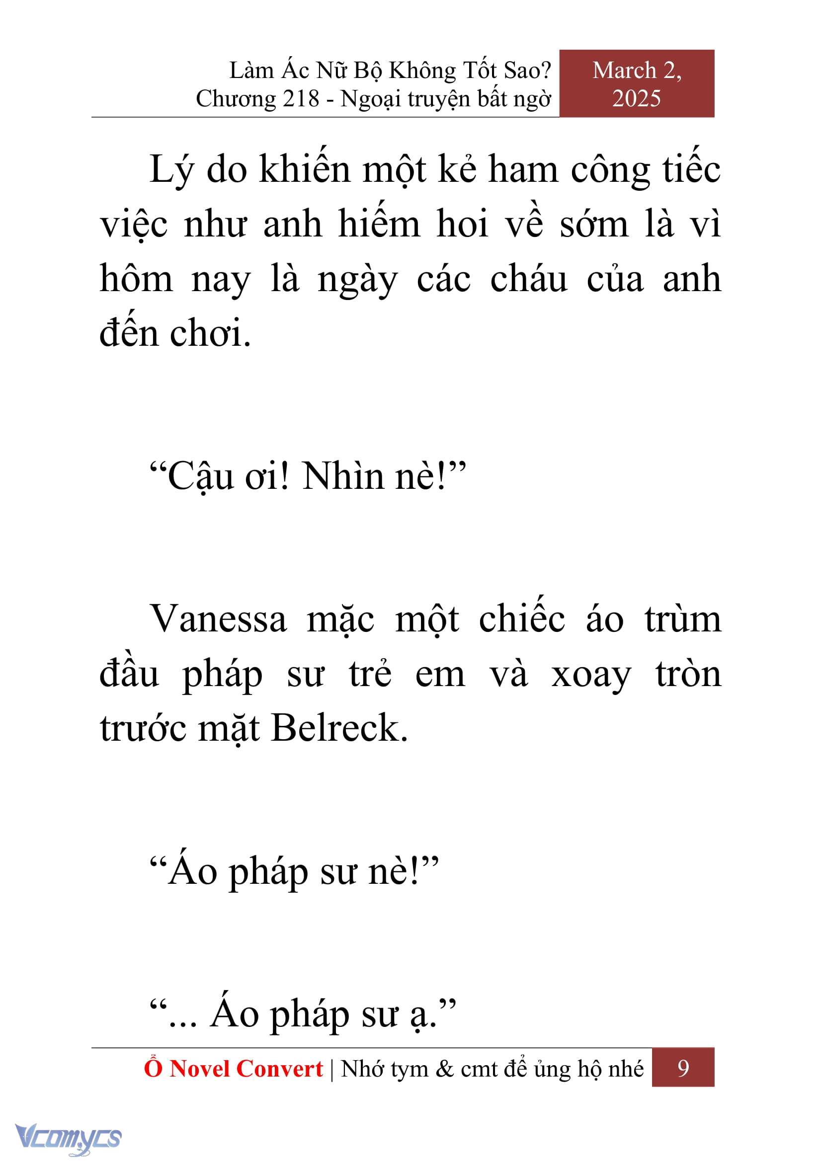 [Novel] Làm Ác Nữ Bộ Không Tốt Sao? Chap 218 - Trang 2