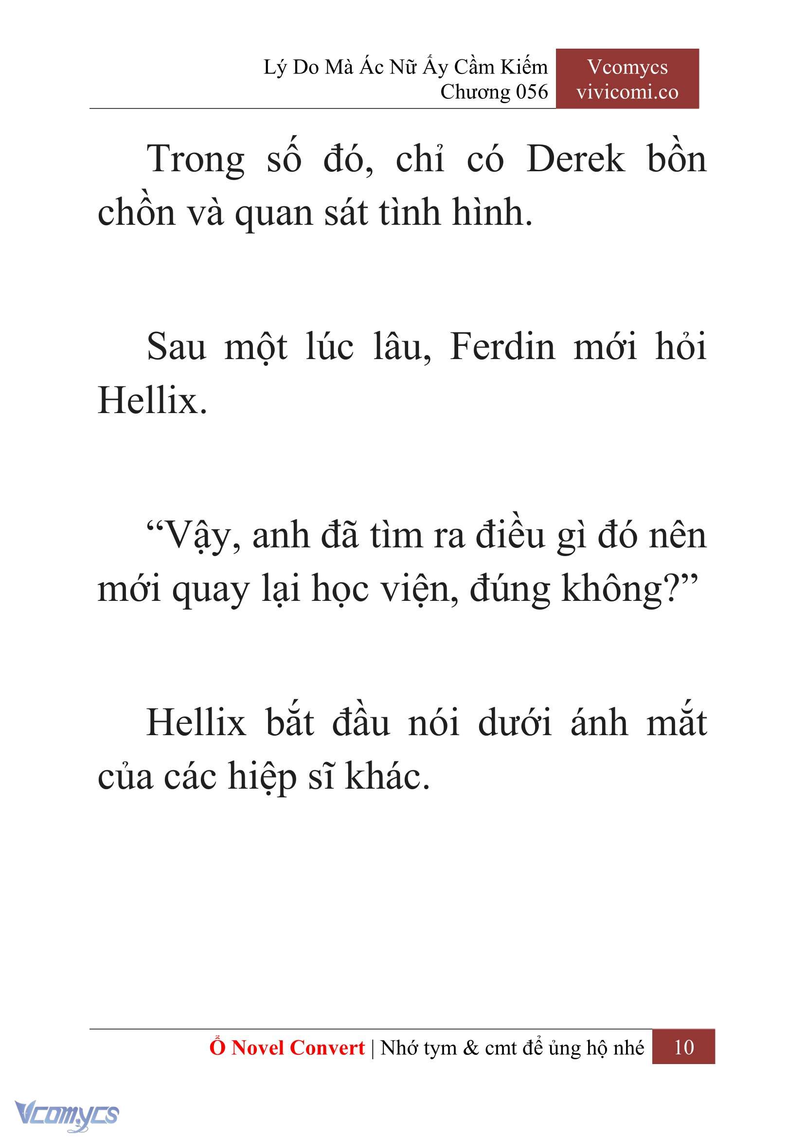 [Novel] Lý Do Mà Ác Nữ Ấy Cầm Kiếm Chap 56 - Trang 2