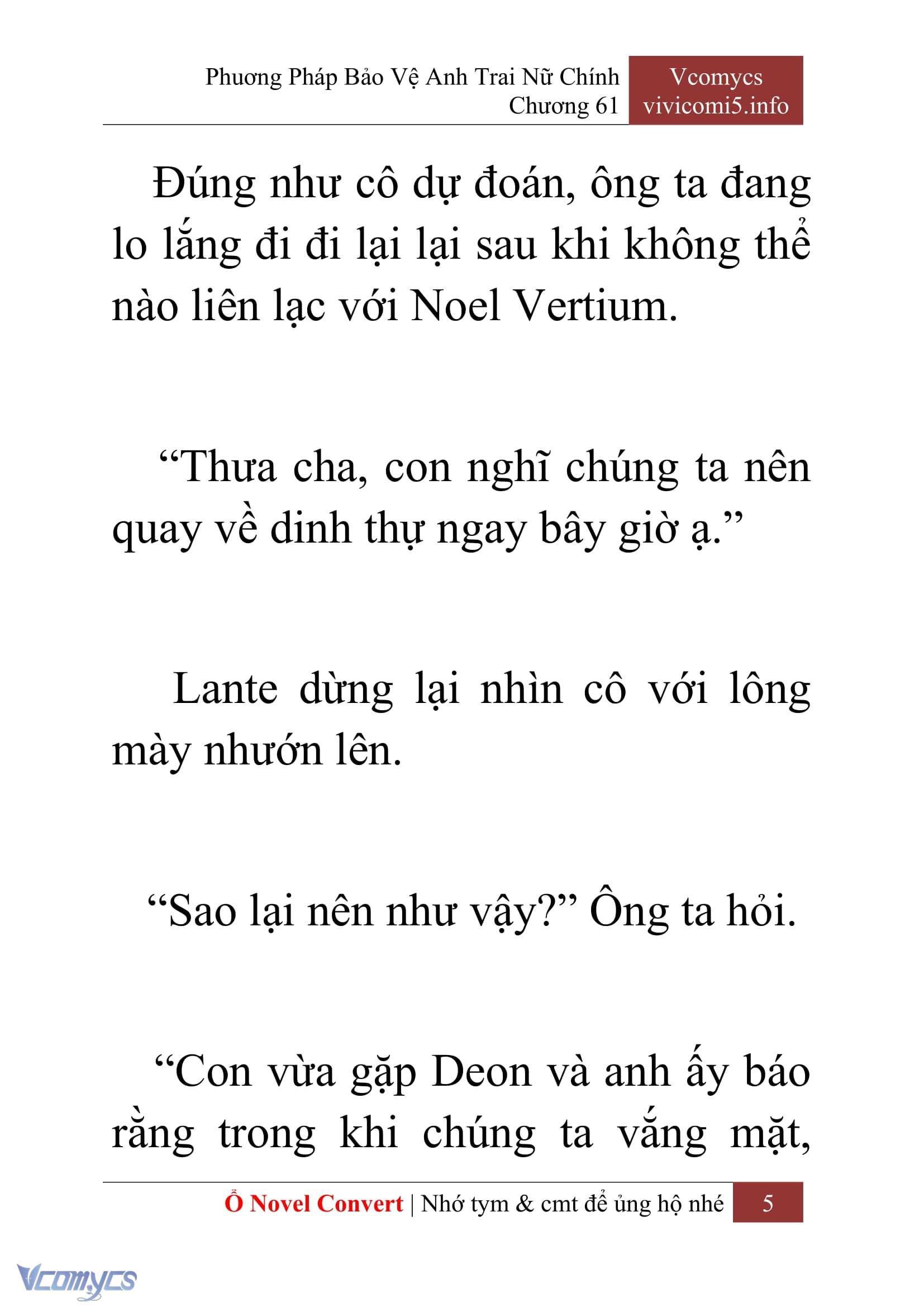[Novel] Phương Pháp Bảo Vệ Anh Trai Nữ Chính Chap 61 - Trang 2