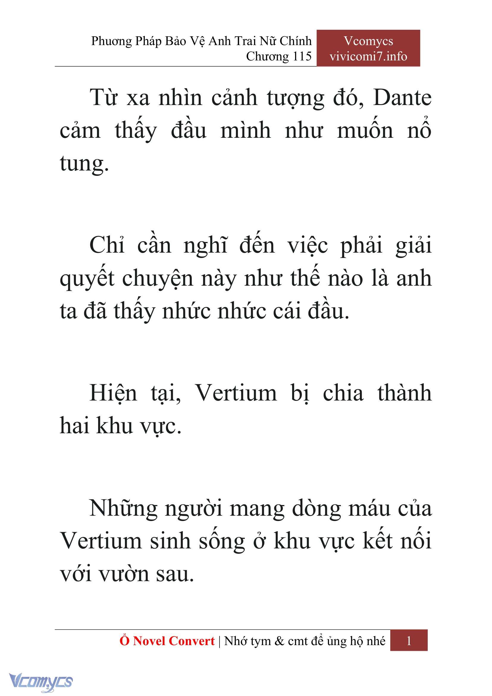 [Novel] Phương Pháp Bảo Vệ Anh Trai Nữ Chính Chap 115 - Trang 2
