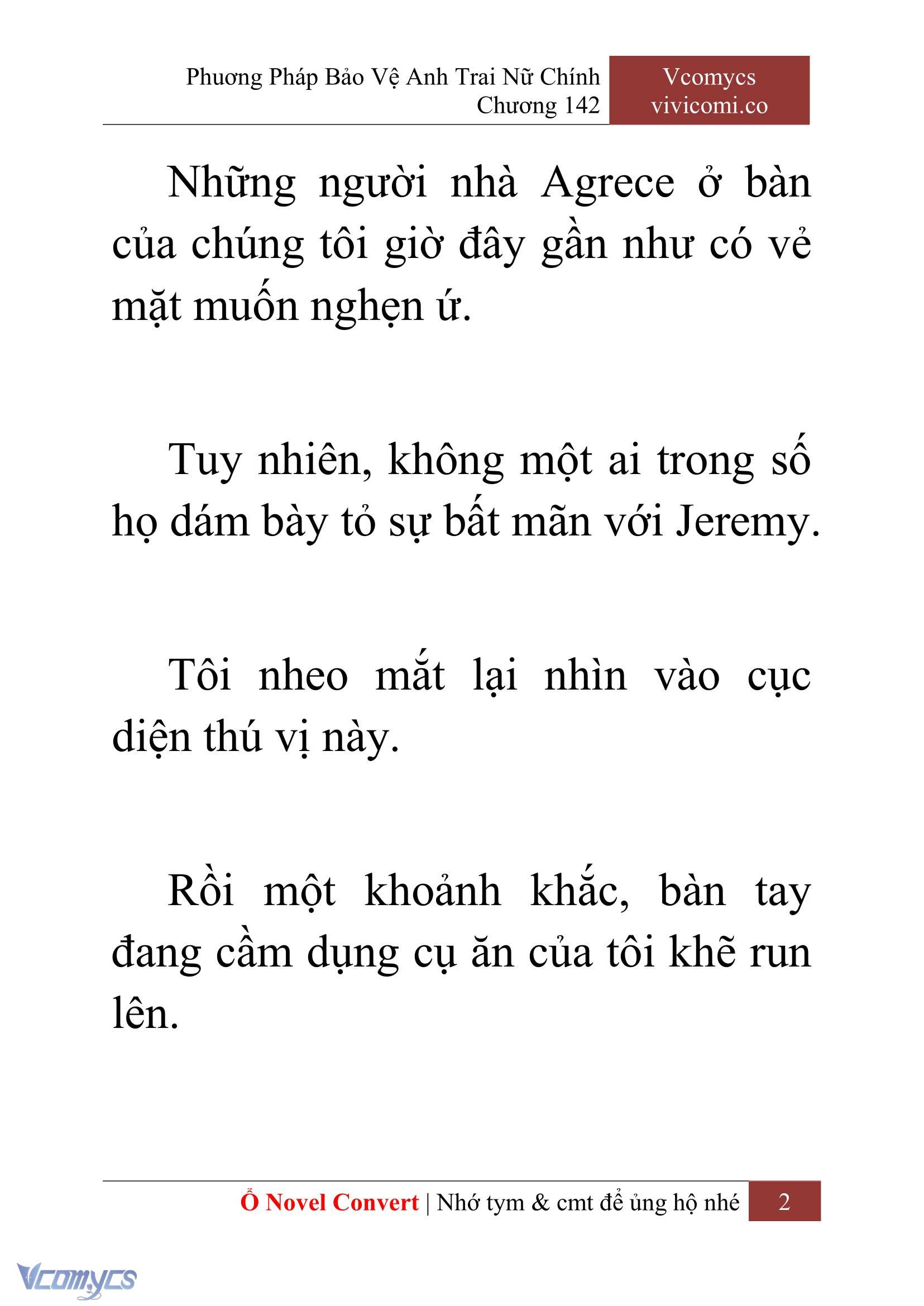 [Novel] Phương Pháp Bảo Vệ Anh Trai Nữ Chính Chap 142 - Trang 2