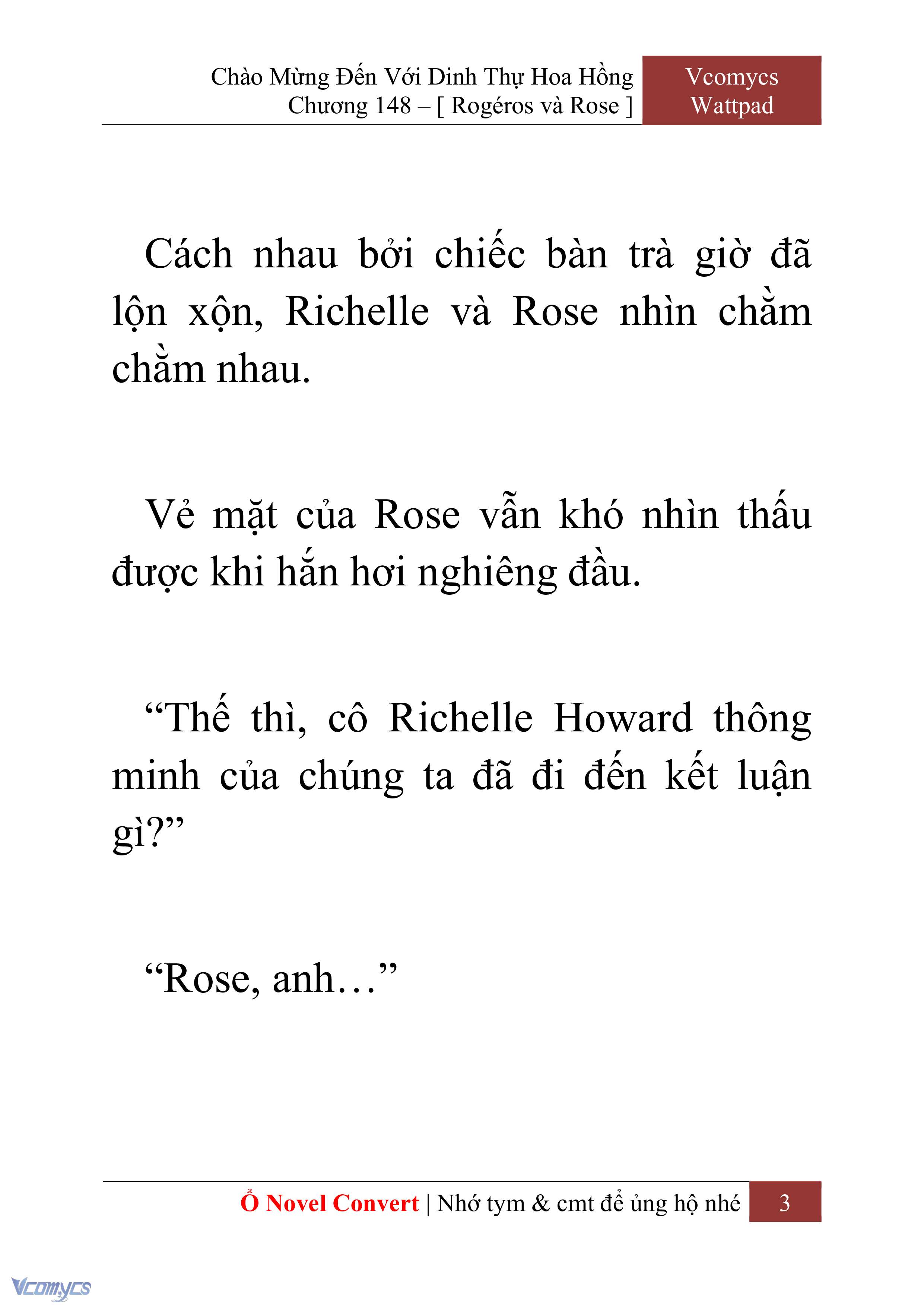 [Novel] Chào Mừng Đến Với Dinh Thự Hoa Hồng Chap 148 - Next Chap 149