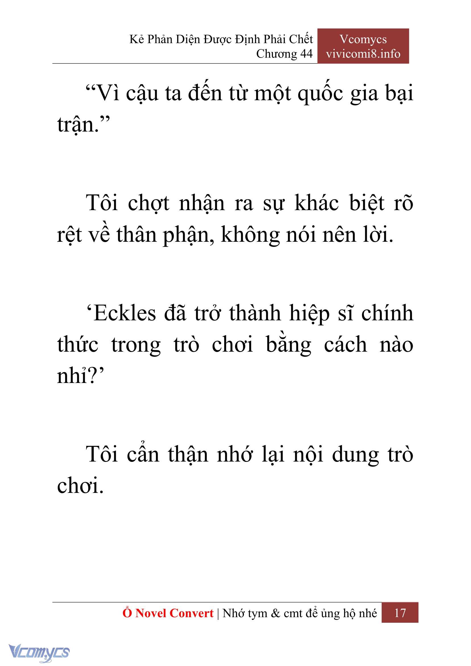 [Novel] Kẻ Phản Diện Được Định Phải Chết Chap 44 - Trang 2