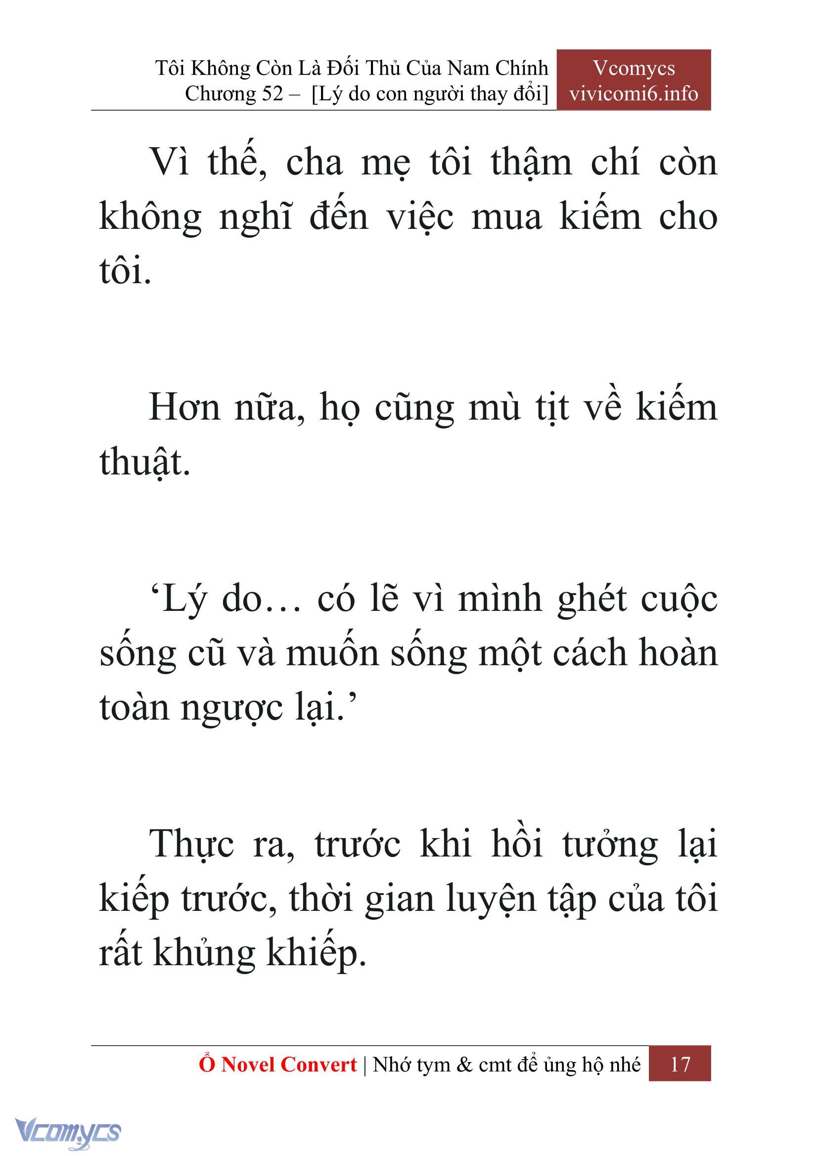 [Novel] Tôi Không Còn Là Đối Thủ Của Nam Chính Chap 52 - Trang 2