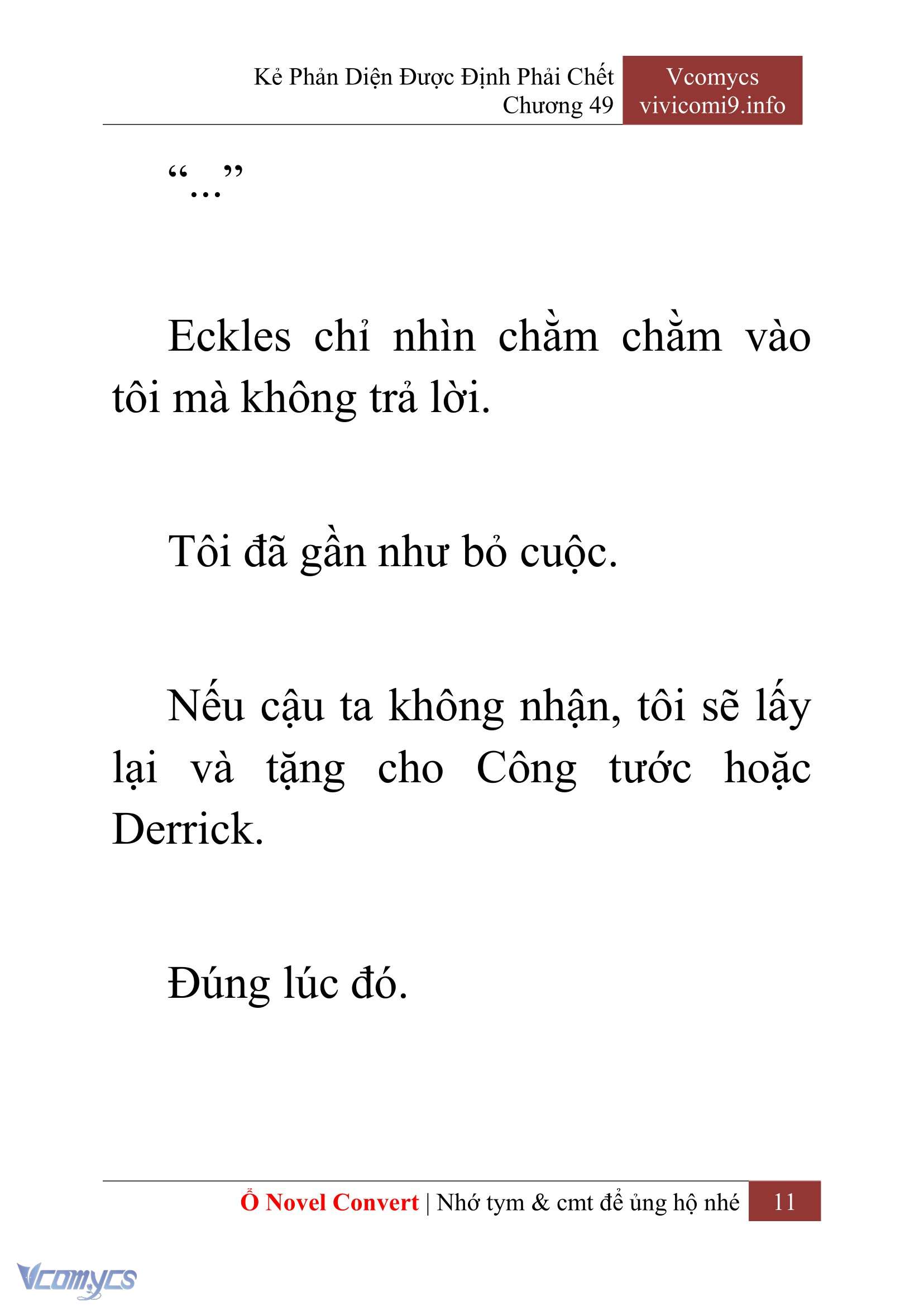 [Novel] Kẻ Phản Diện Được Định Phải Chết Chap 49 - Trang 2