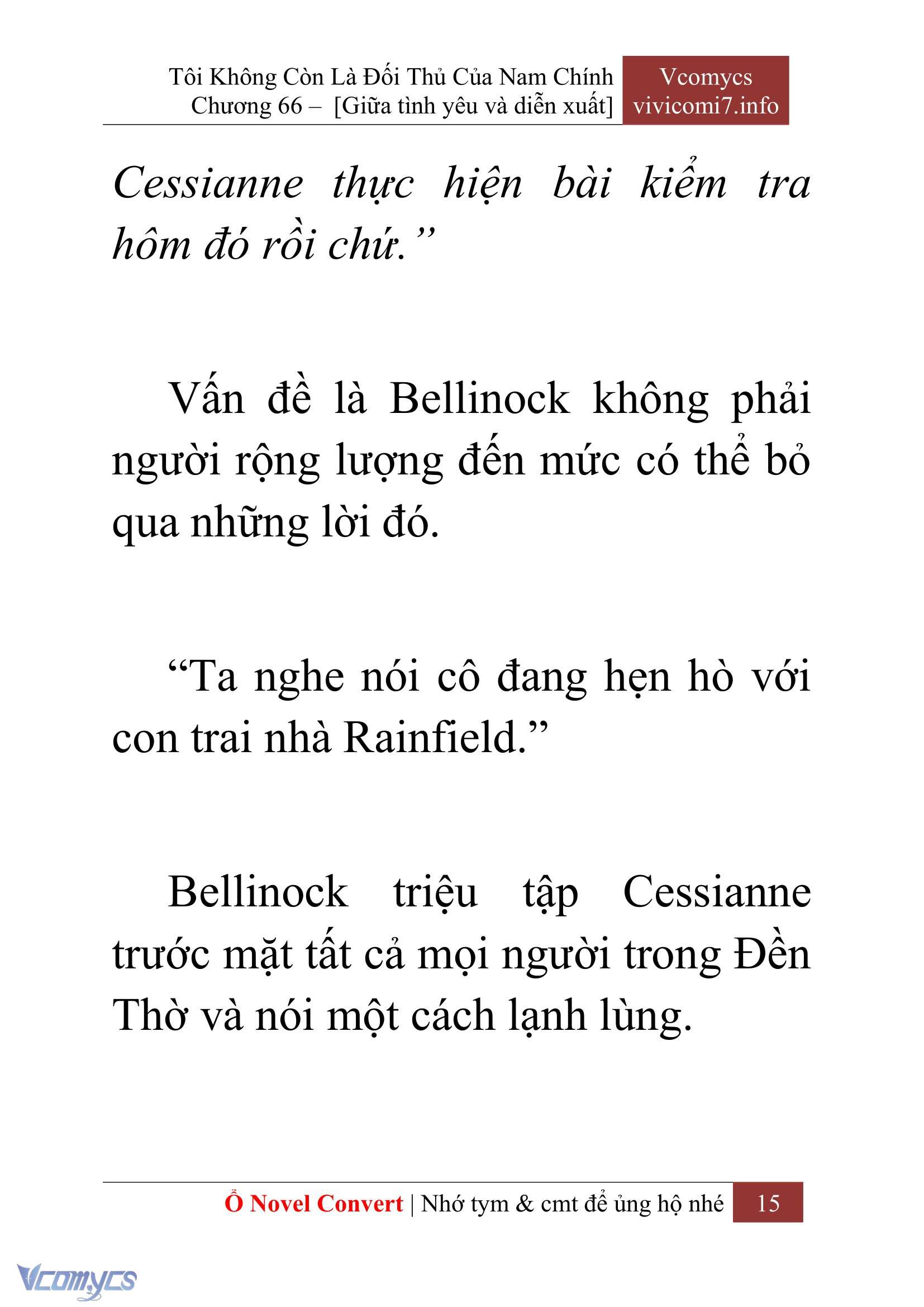 [Novel] Tôi Không Còn Là Đối Thủ Của Nam Chính Chap 66 - Trang 2