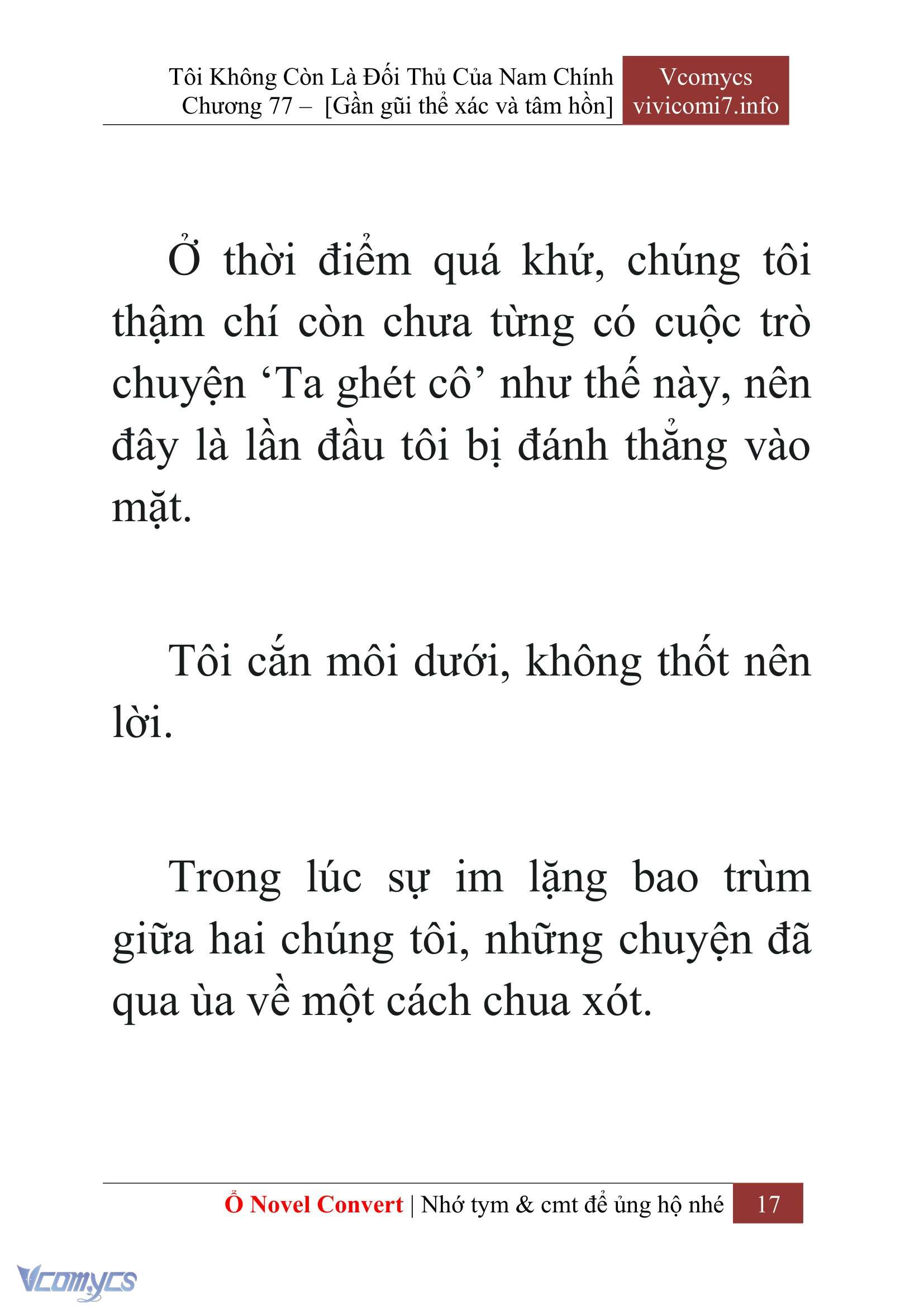 [Novel] Tôi Không Còn Là Đối Thủ Của Nam Chính Chap 77 - Next 