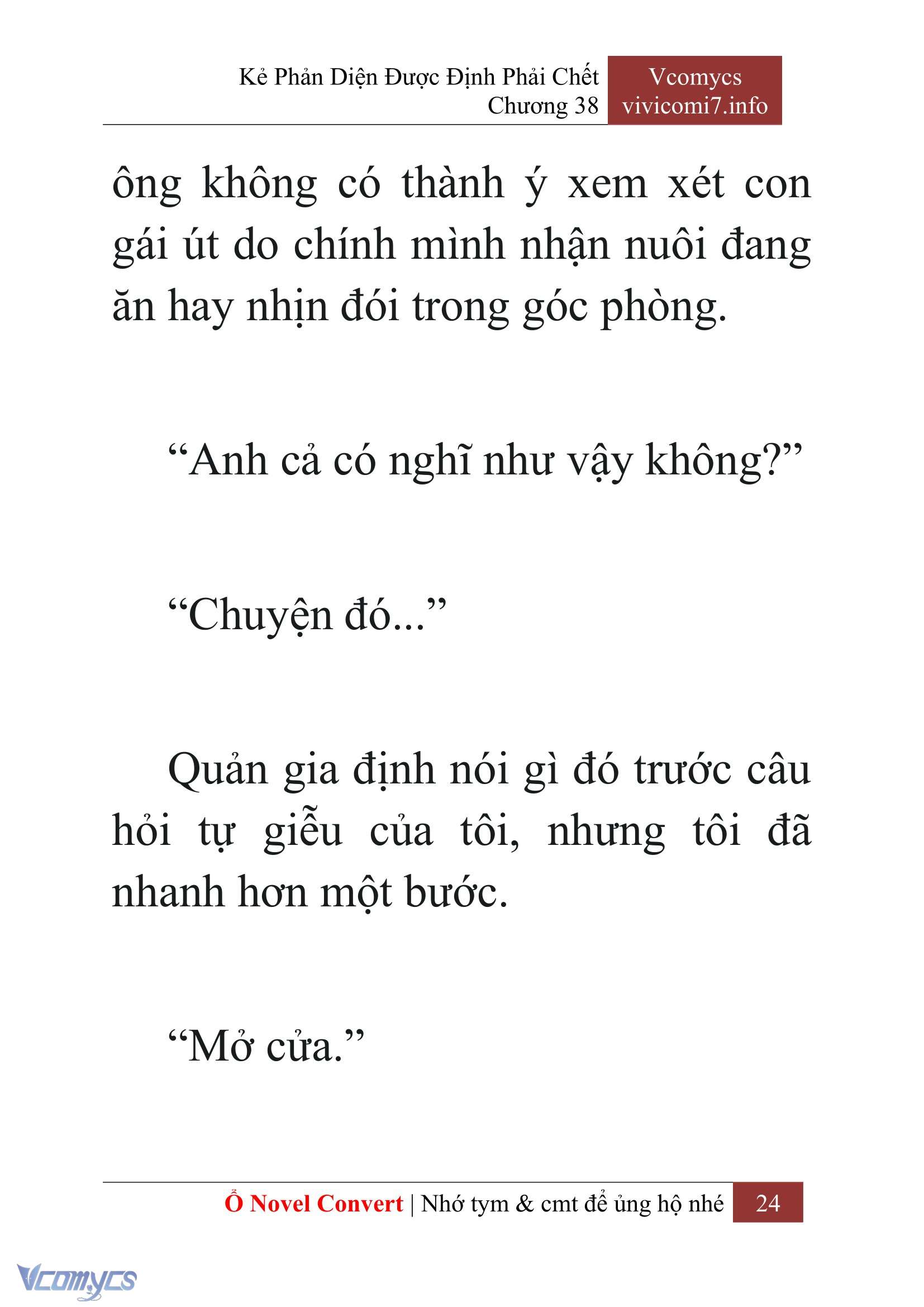 [Novel] Kẻ Phản Diện Được Định Phải Chết Chap 38 - Trang 2