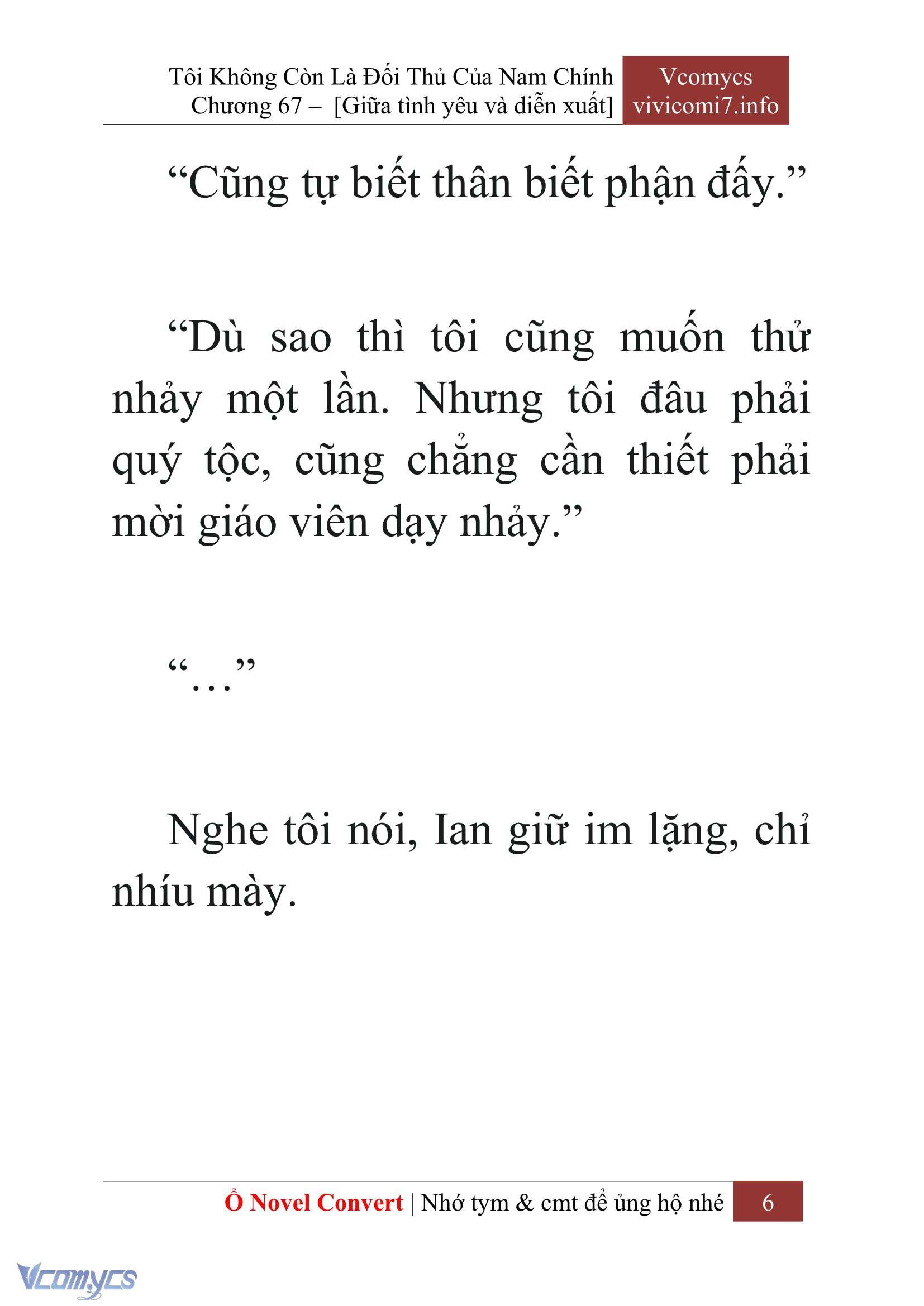 [Novel] Tôi Không Còn Là Đối Thủ Của Nam Chính Chap 67 - Trang 2