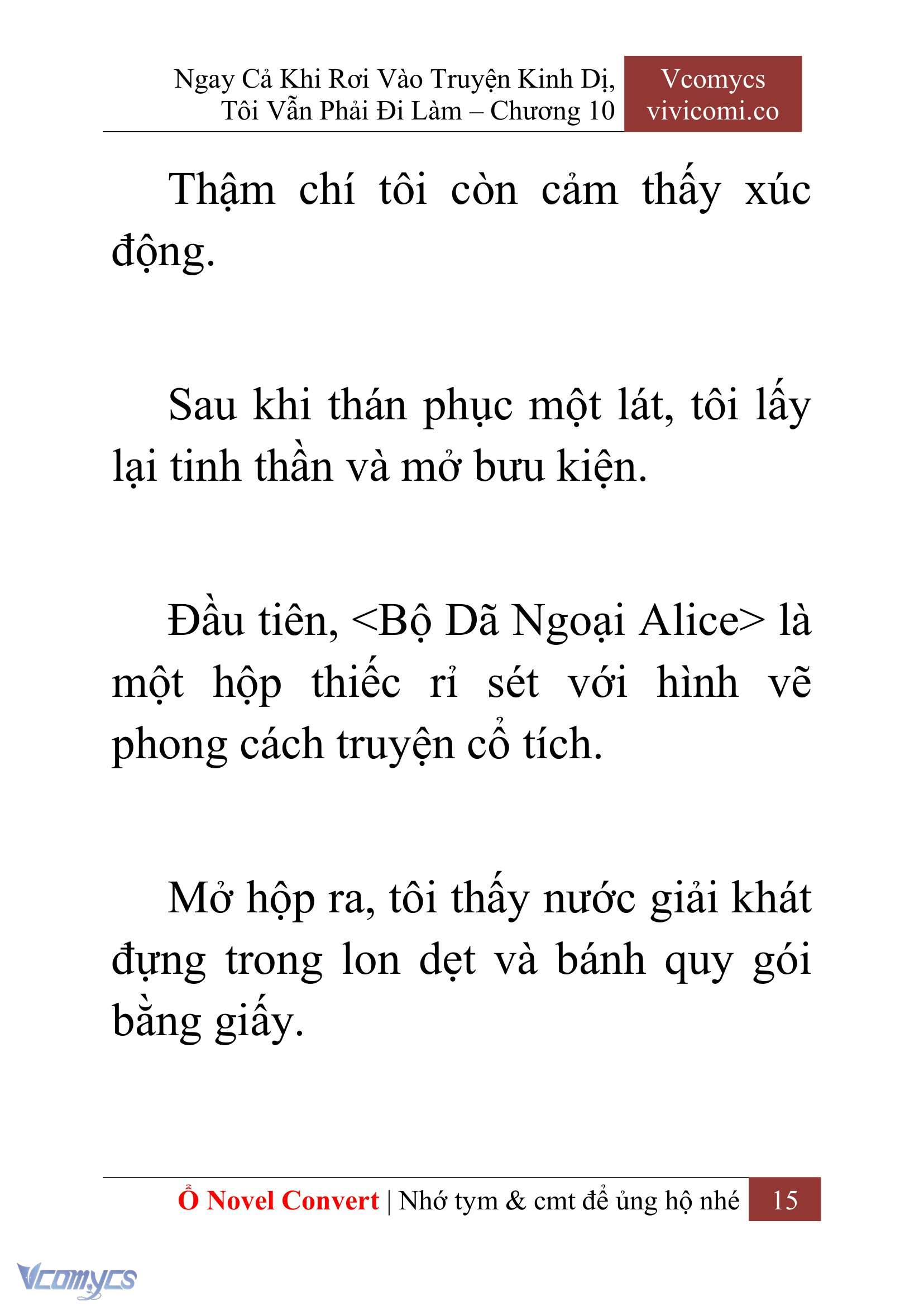 [Novel] Ngay Cả Khi Rơi Vào Truyện Kinh Dị, Tôi Vẫn Phải Đi Làm Chap 10 - Next 
