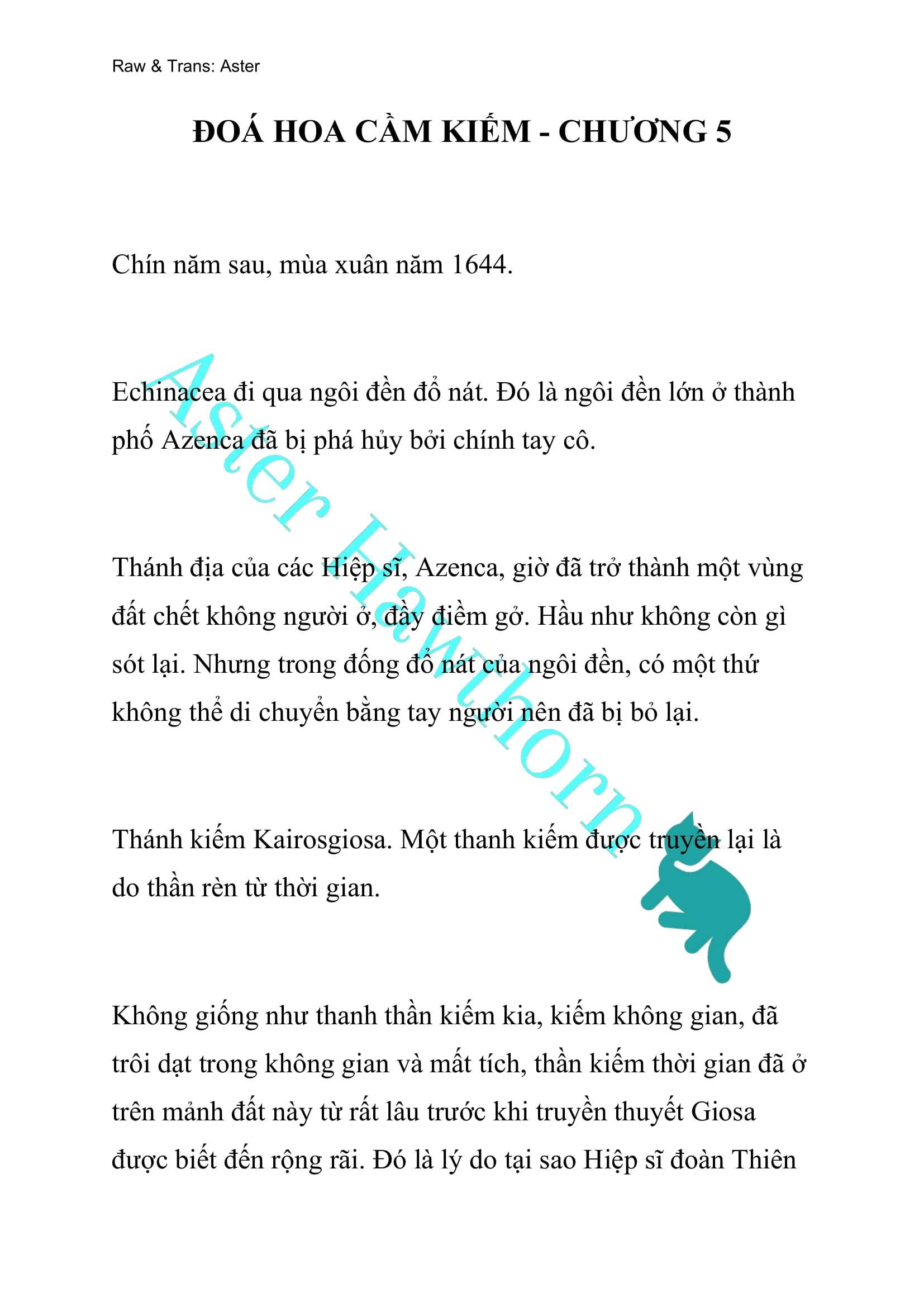 [NOVEL] Đóa Hoa Cầm Kiếm Chap 5 - Trang 2