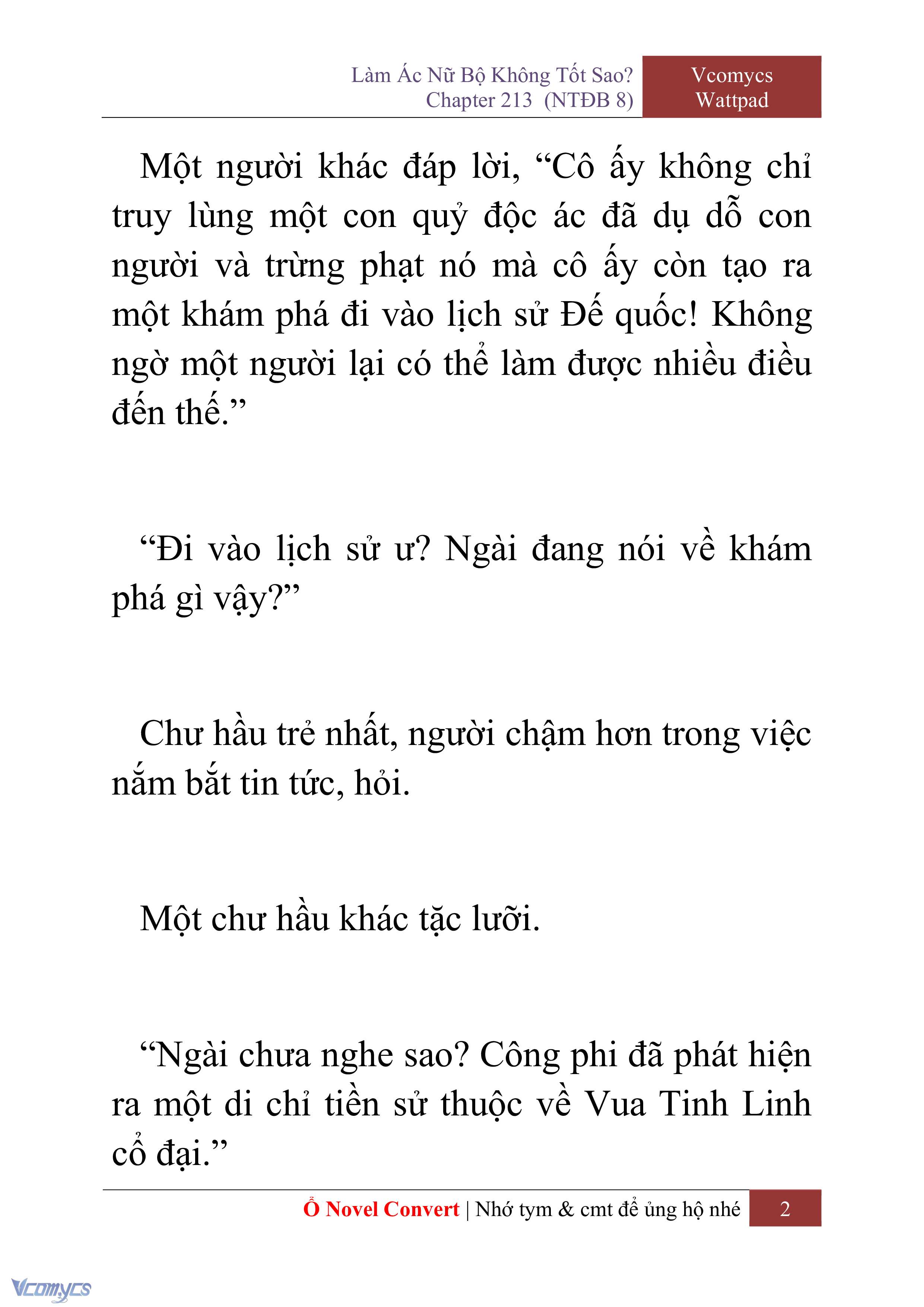 [Novel] Làm Ác Nữ Bộ Không Tốt Sao? Chap 213 - Trang 2