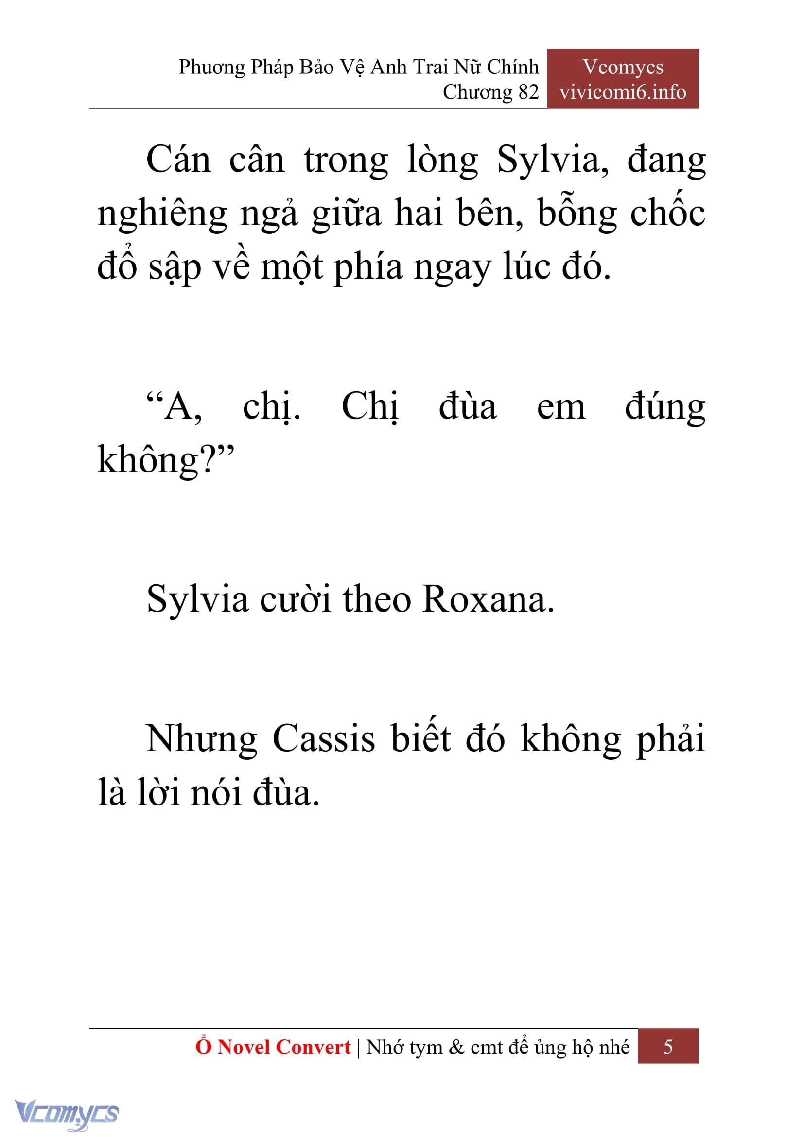 [Novel] Phương Pháp Bảo Vệ Anh Trai Nữ Chính Chap 82 - Trang 2