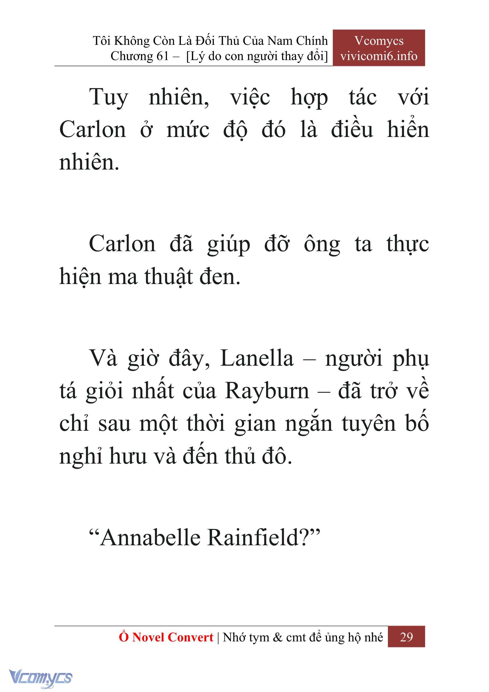 [Novel] Tôi Không Còn Là Đối Thủ Của Nam Chính Chap 61 - Trang 2