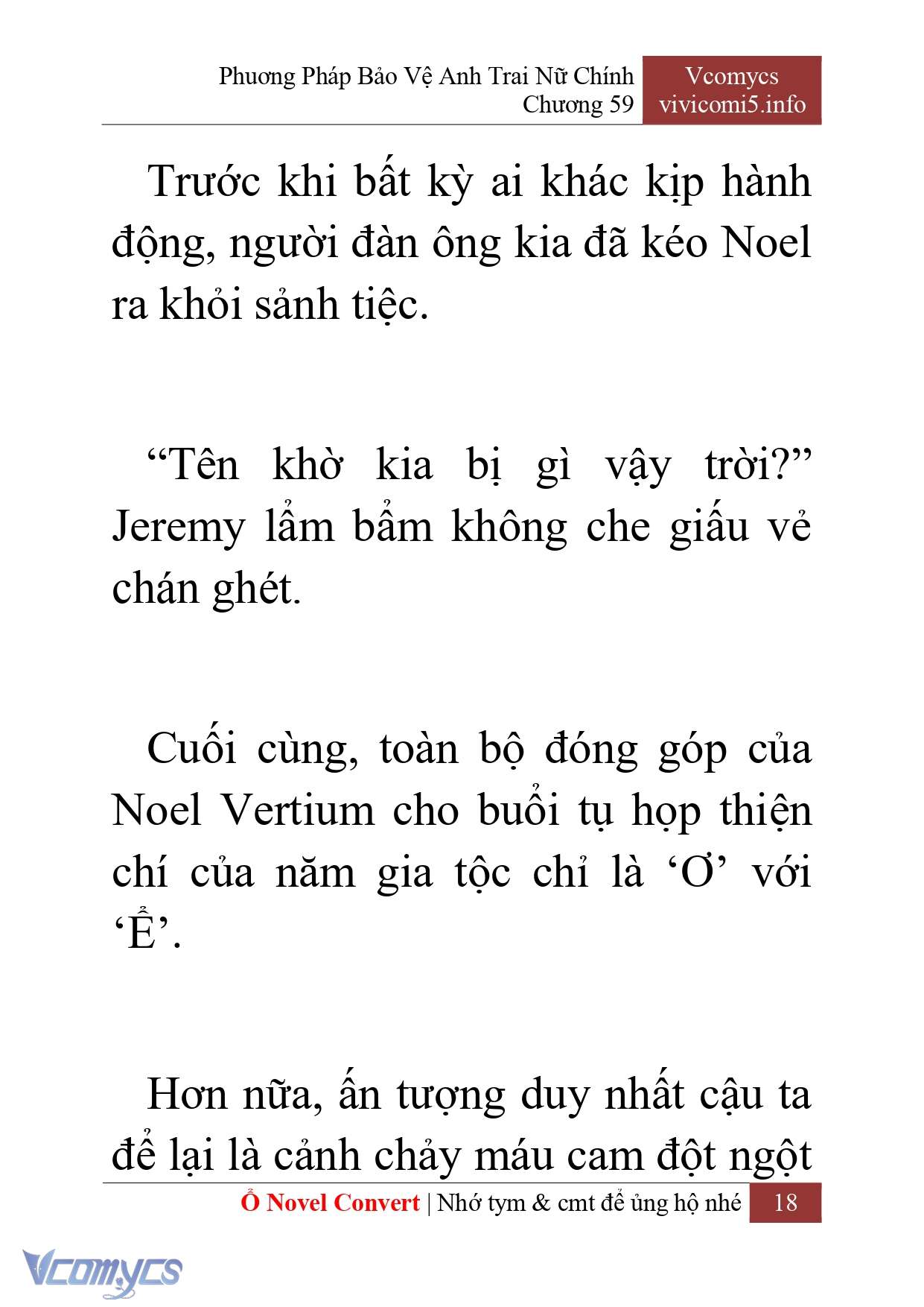[Novel] Phương Pháp Bảo Vệ Anh Trai Nữ Chính Chap 59 - Trang 2