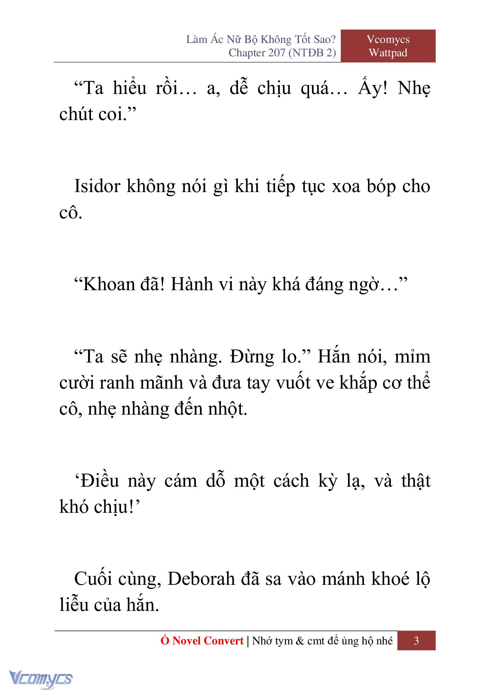 [Novel] Làm Ác Nữ Bộ Không Tốt Sao? Chap 207 - Trang 2
