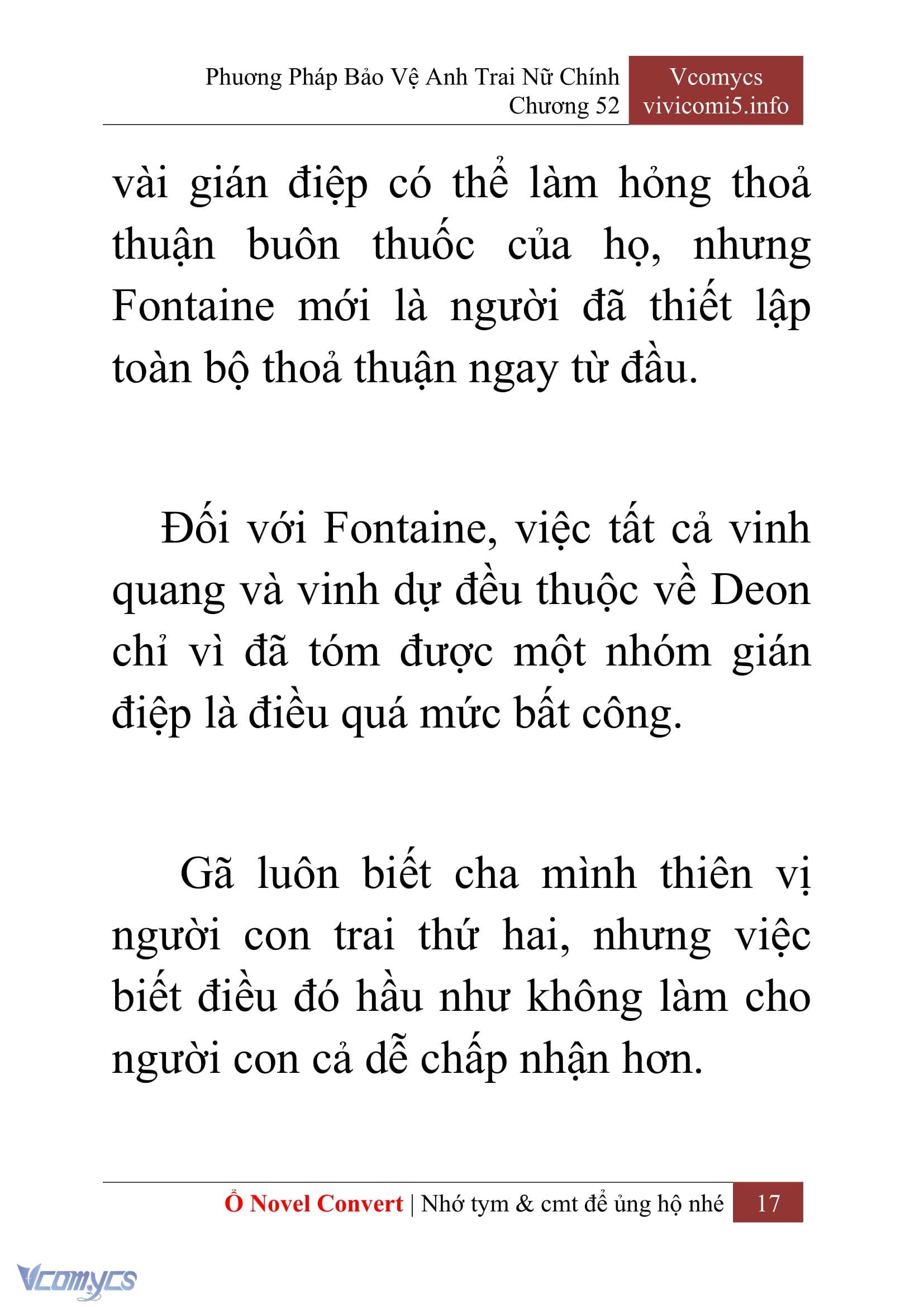 [Novel] Phương Pháp Bảo Vệ Anh Trai Nữ Chính Chap 52 - Trang 2