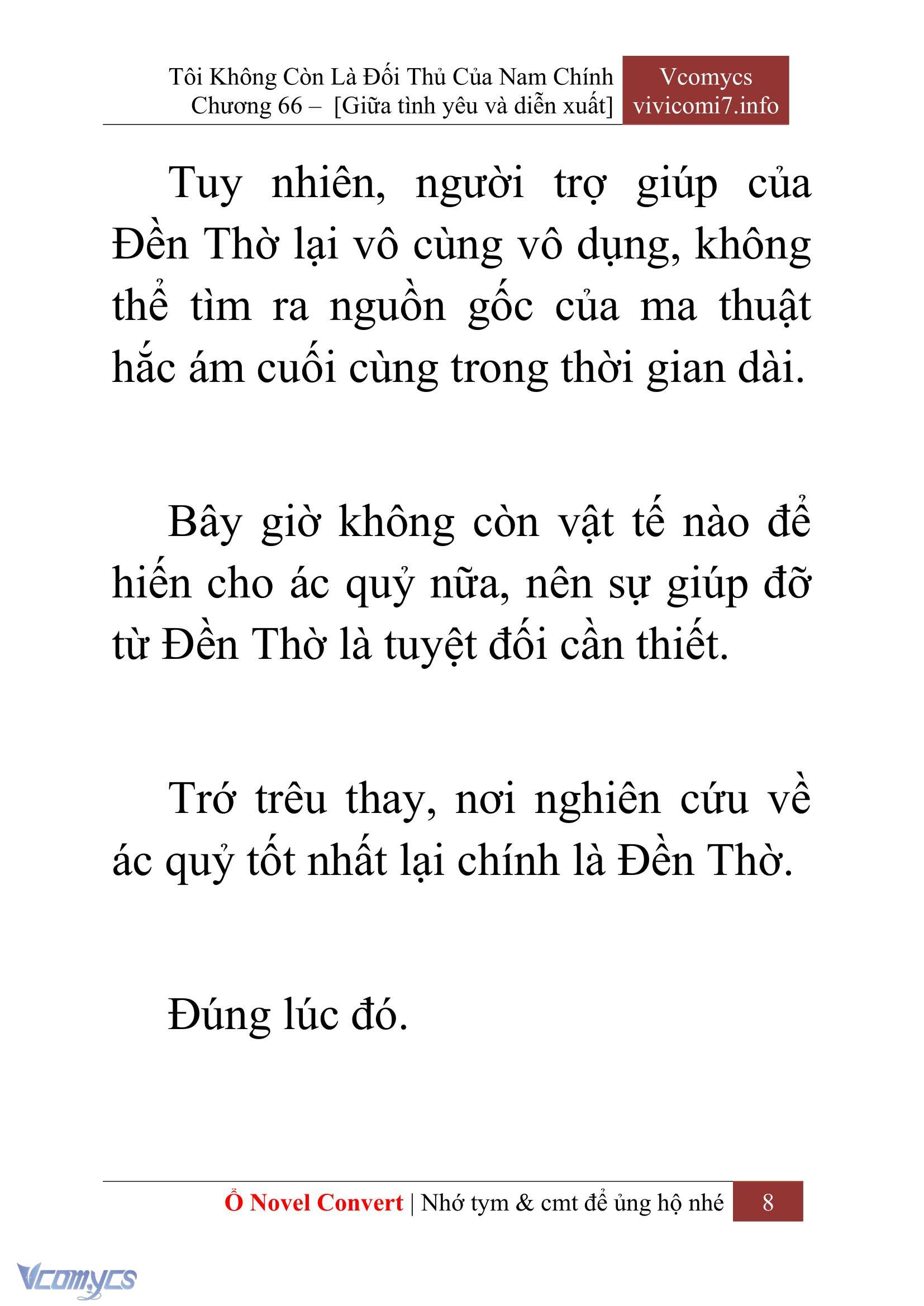 [Novel] Tôi Không Còn Là Đối Thủ Của Nam Chính Chap 66 - Trang 2