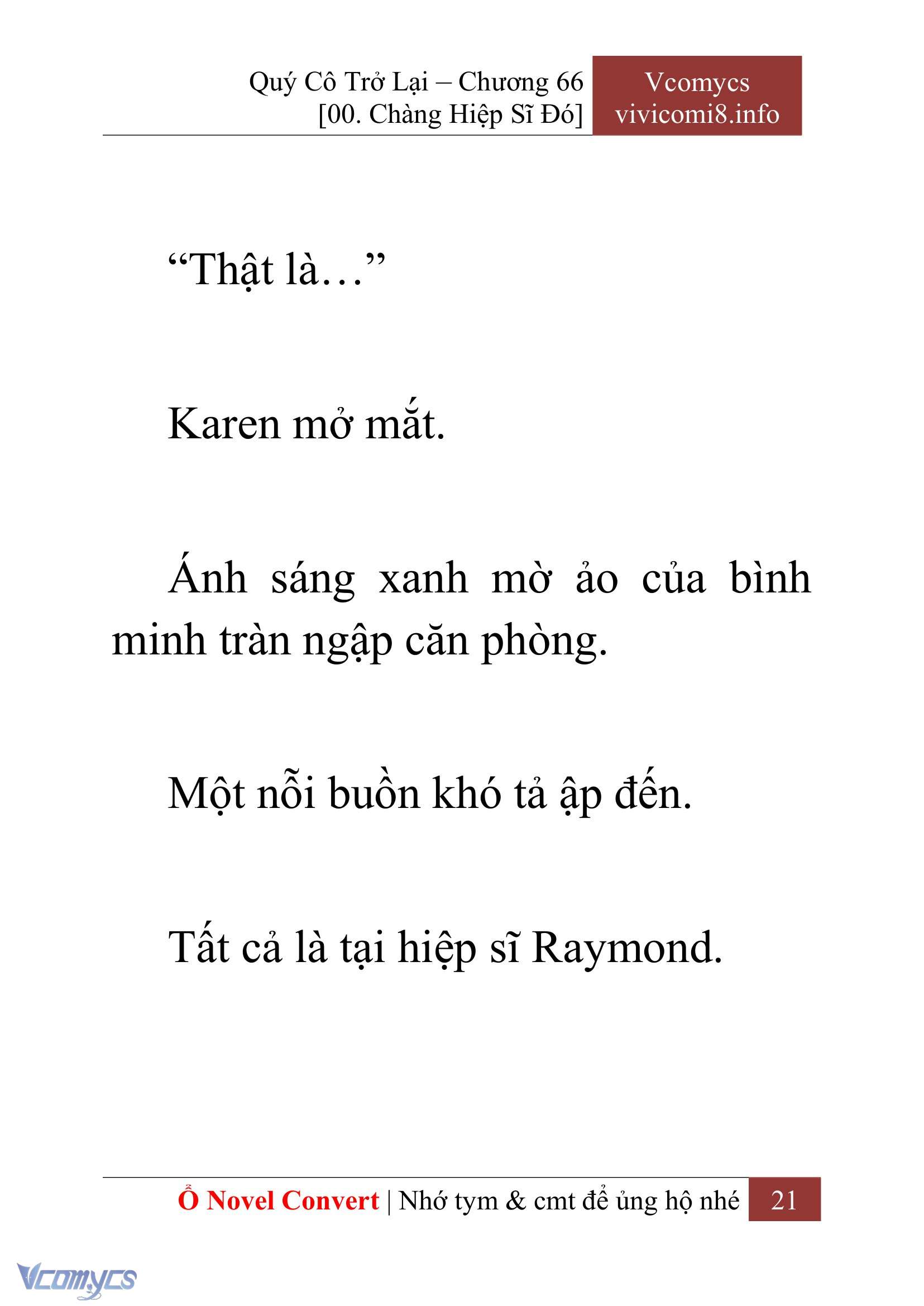 [Novel] Quý Cô Trở Lại Chap 66 - Trang 2