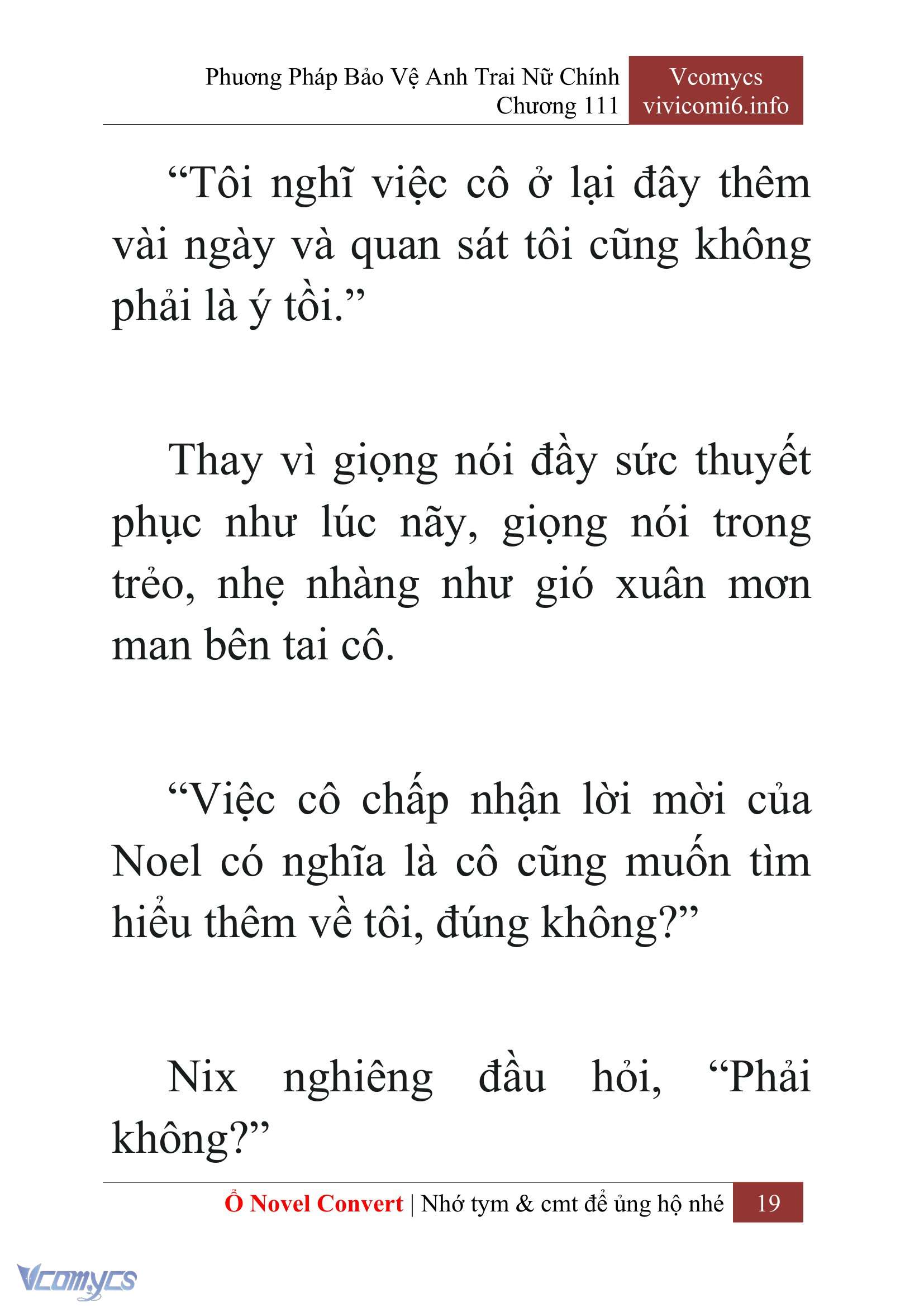 [Novel] Phương Pháp Bảo Vệ Anh Trai Nữ Chính Chap 111 - Trang 2