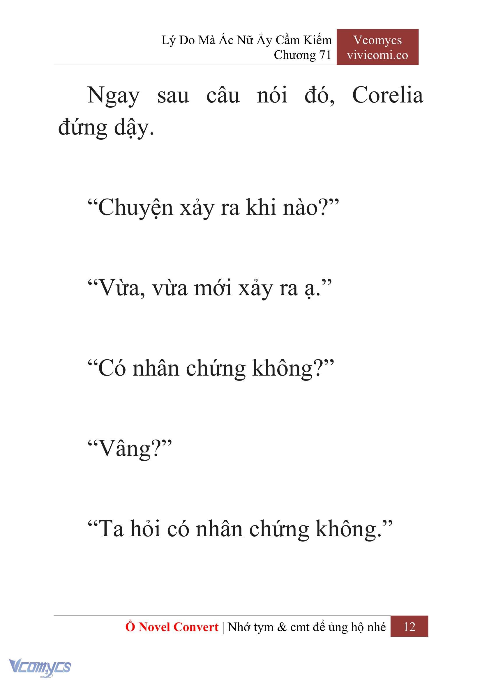[Novel] Lý Do Mà Ác Nữ Ấy Cầm Kiếm Chap 71 - Trang 2