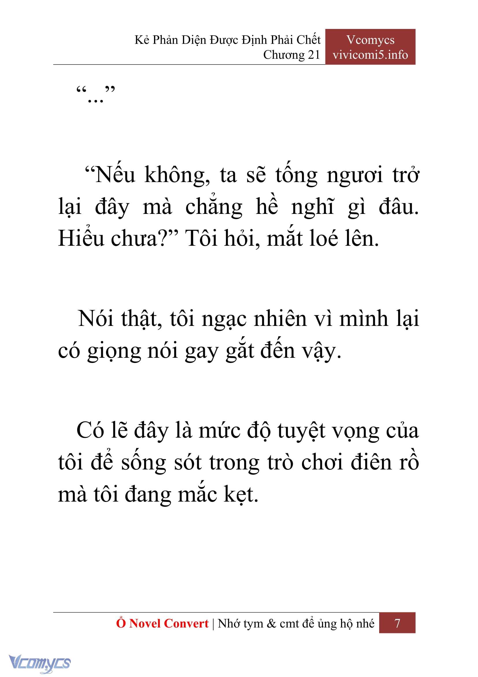 [Novel] Kẻ Phản Diện Được Định Phải Chết Chap 21 - Trang 2